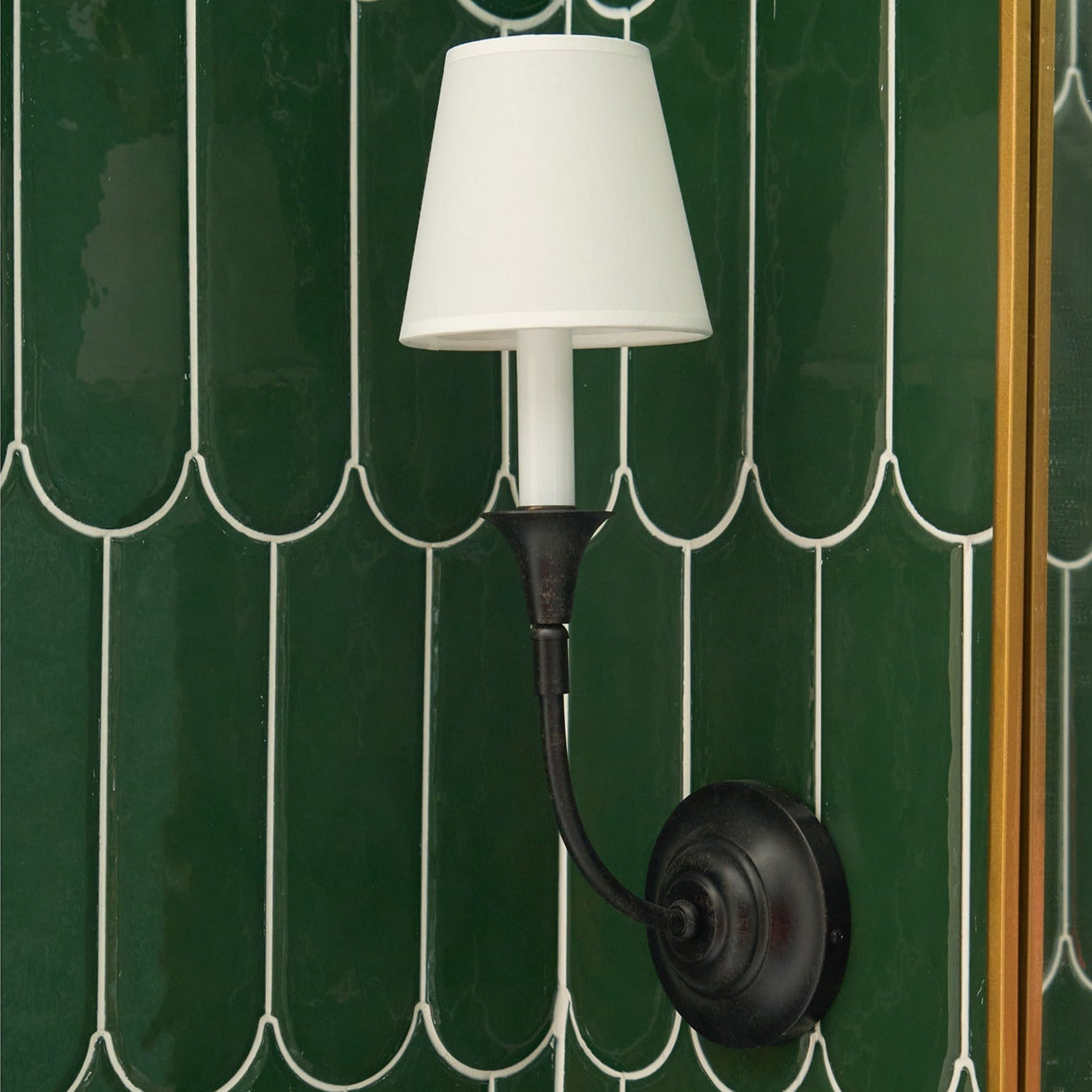 Silva Applique da Parete Vintage in Tessuto