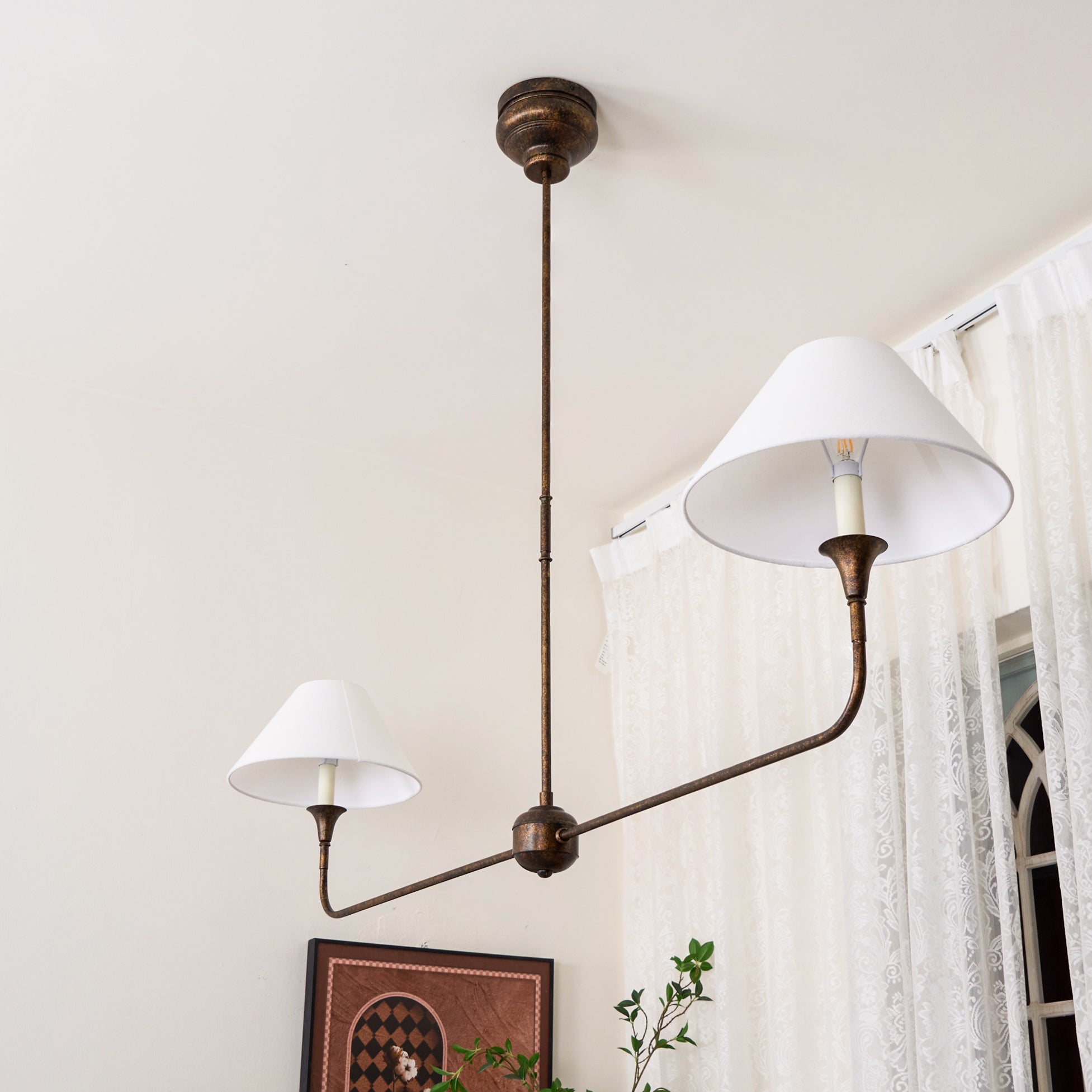 Silva Lampadario Lineare Moderno LED in Metallo
