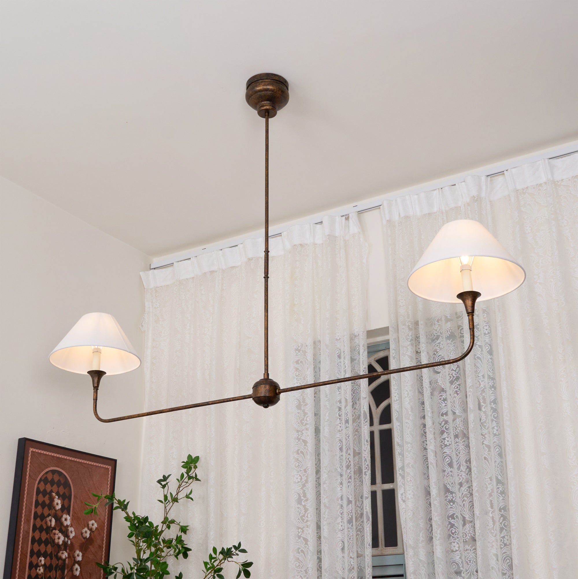 Silva Lampadario Lineare Moderno LED in Metallo