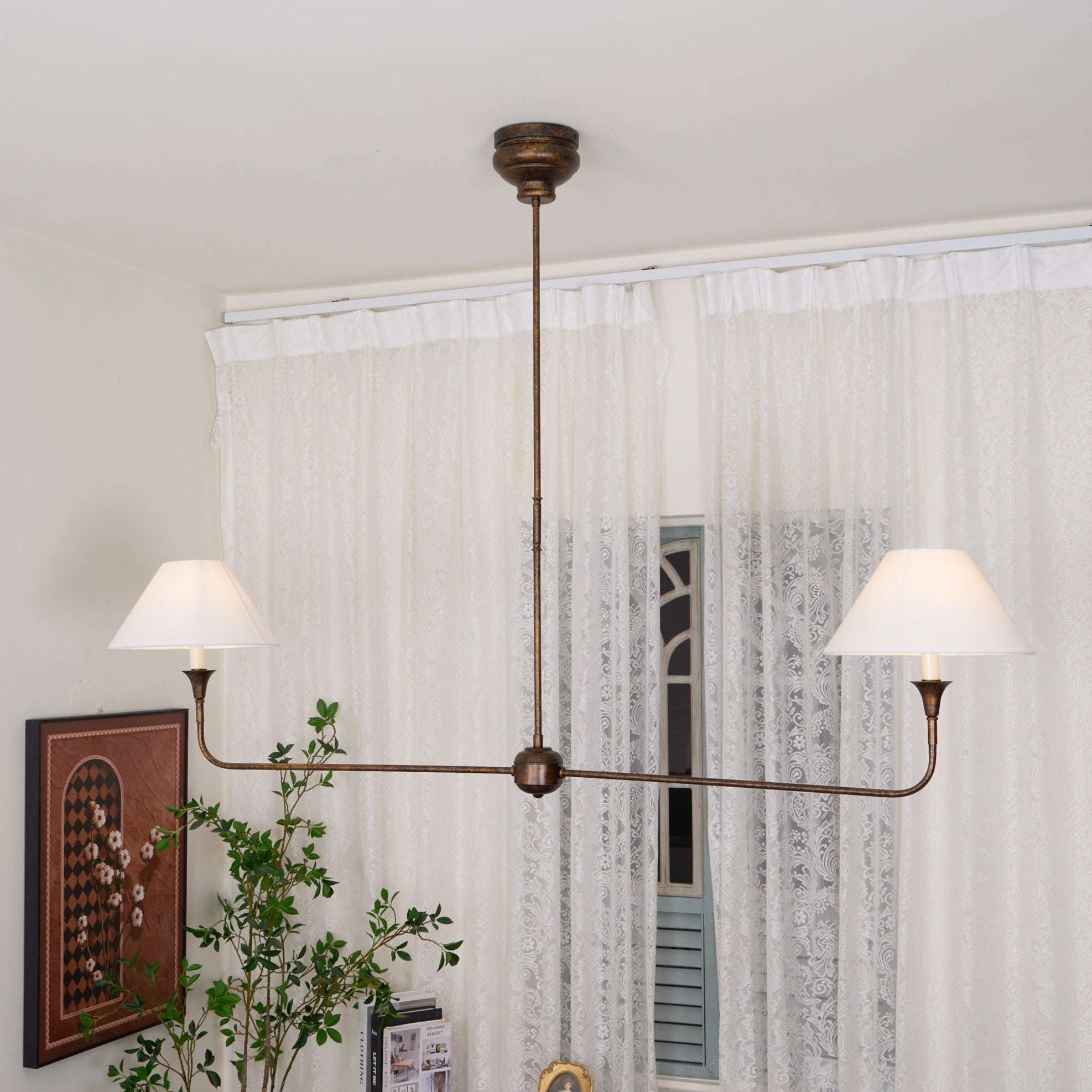 Silva Lampadario Lineare Moderno LED in Metallo