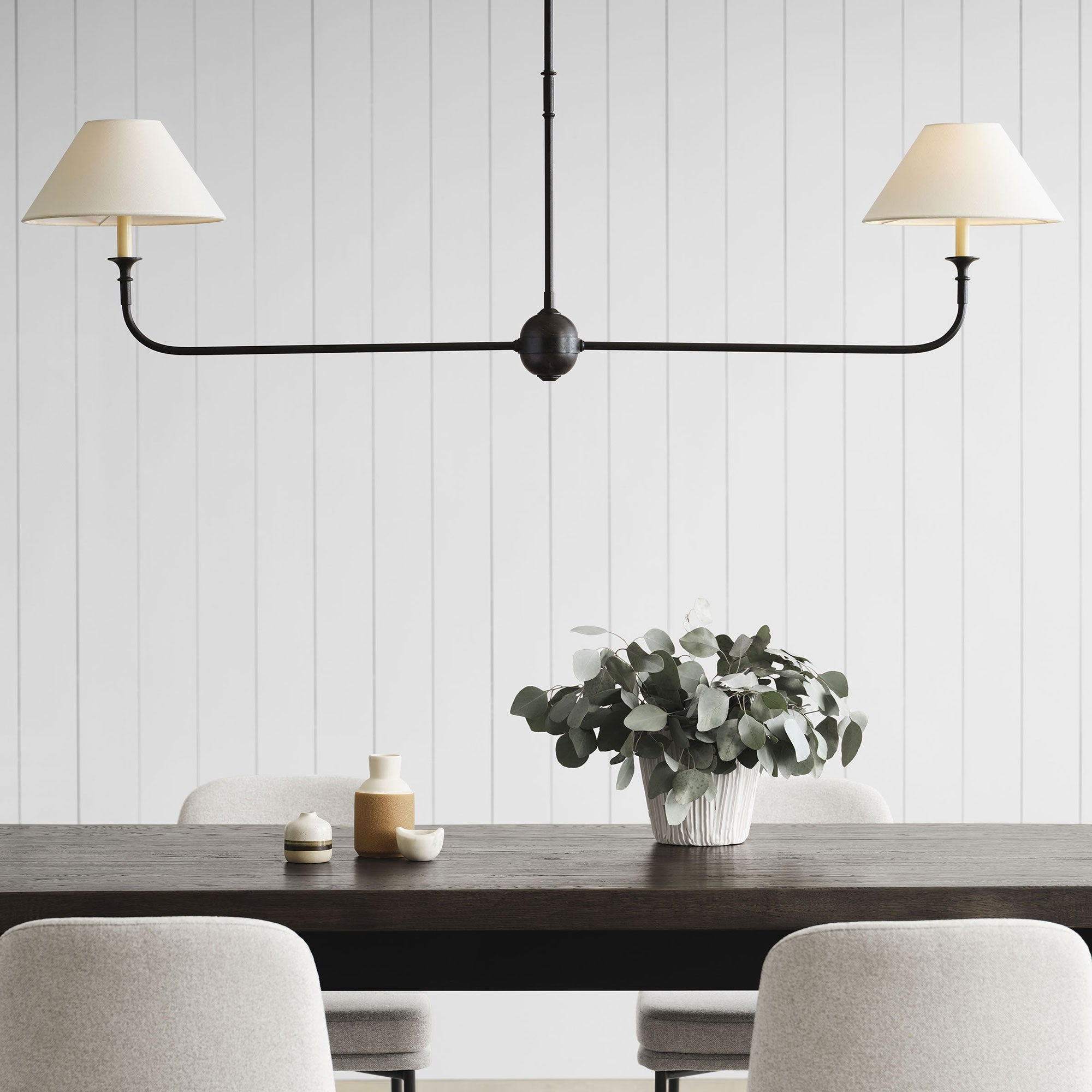 Silva Lampadario Lineare Moderno LED in Metallo