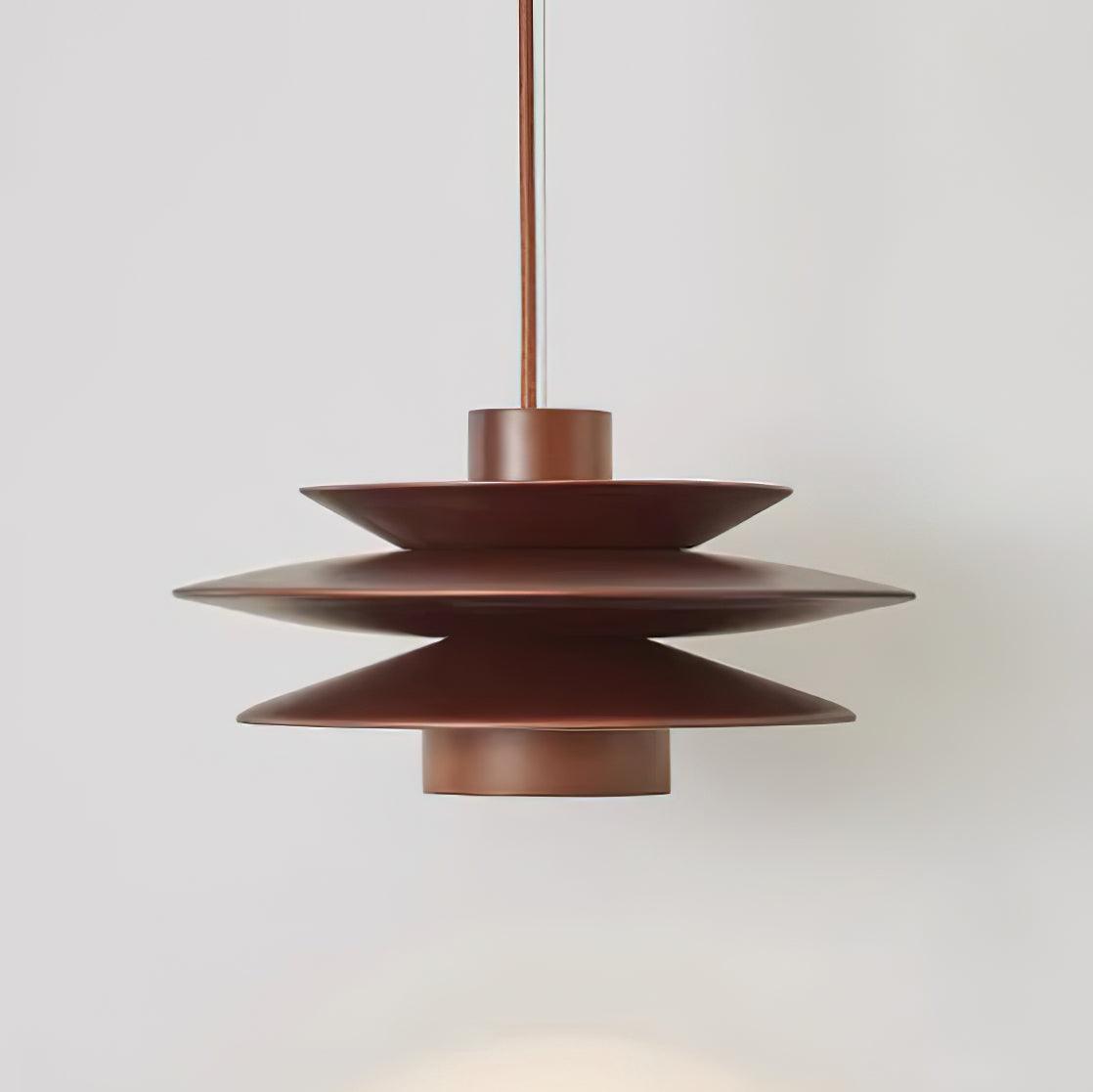 Muto Lampada a Sospensione Mid-Century in Noce