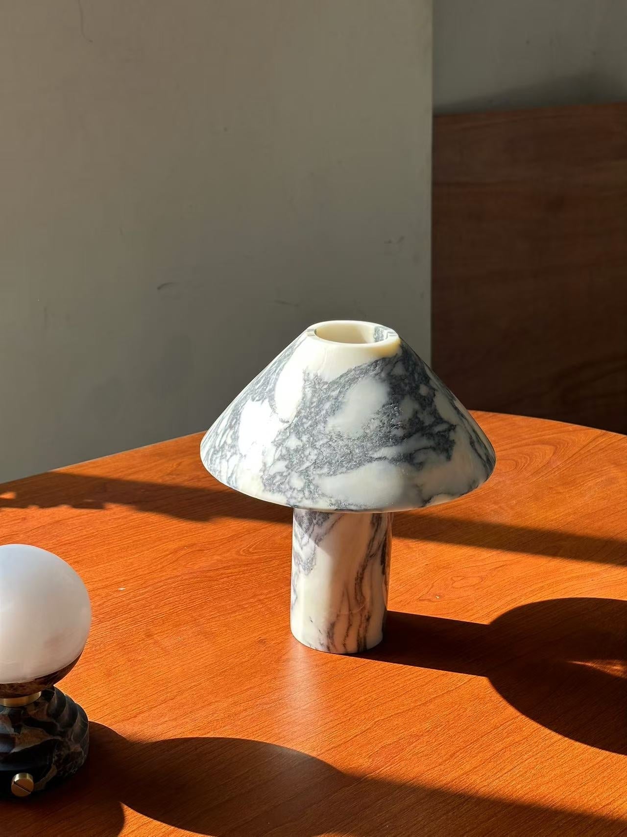 Pillar Stone Table Lamp - Lamp Copper