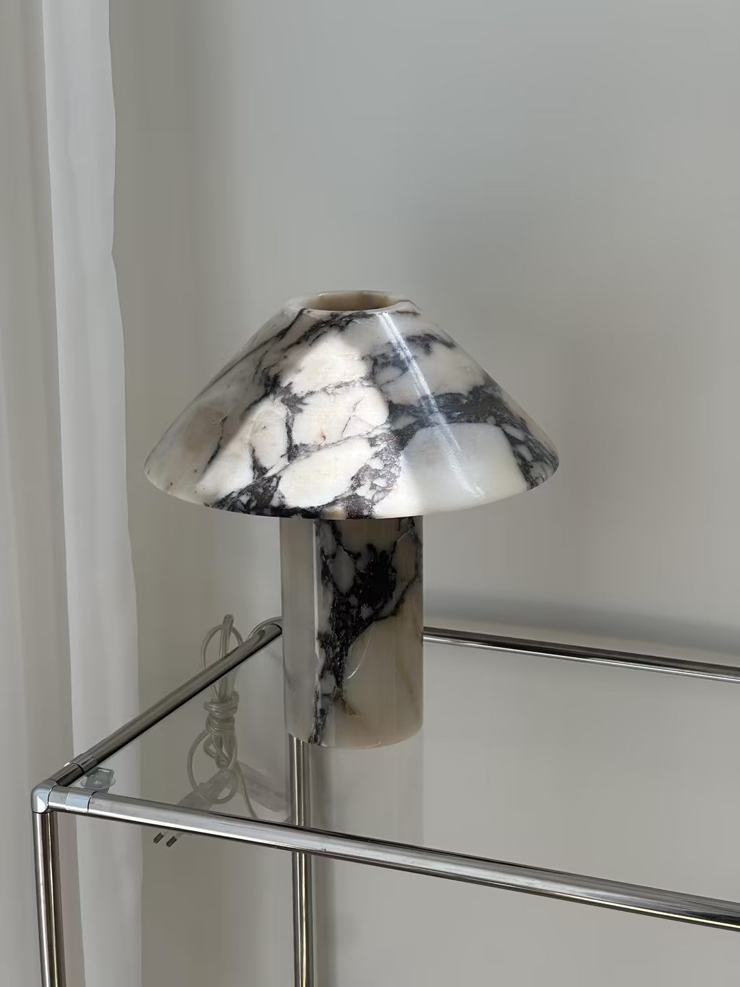 Pillar Stone Table Lamp - Lamp Copper