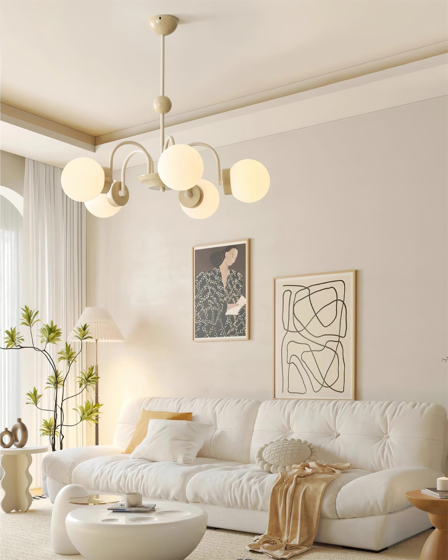 Pivone 8-Light Globe Chandelier - Letslighting