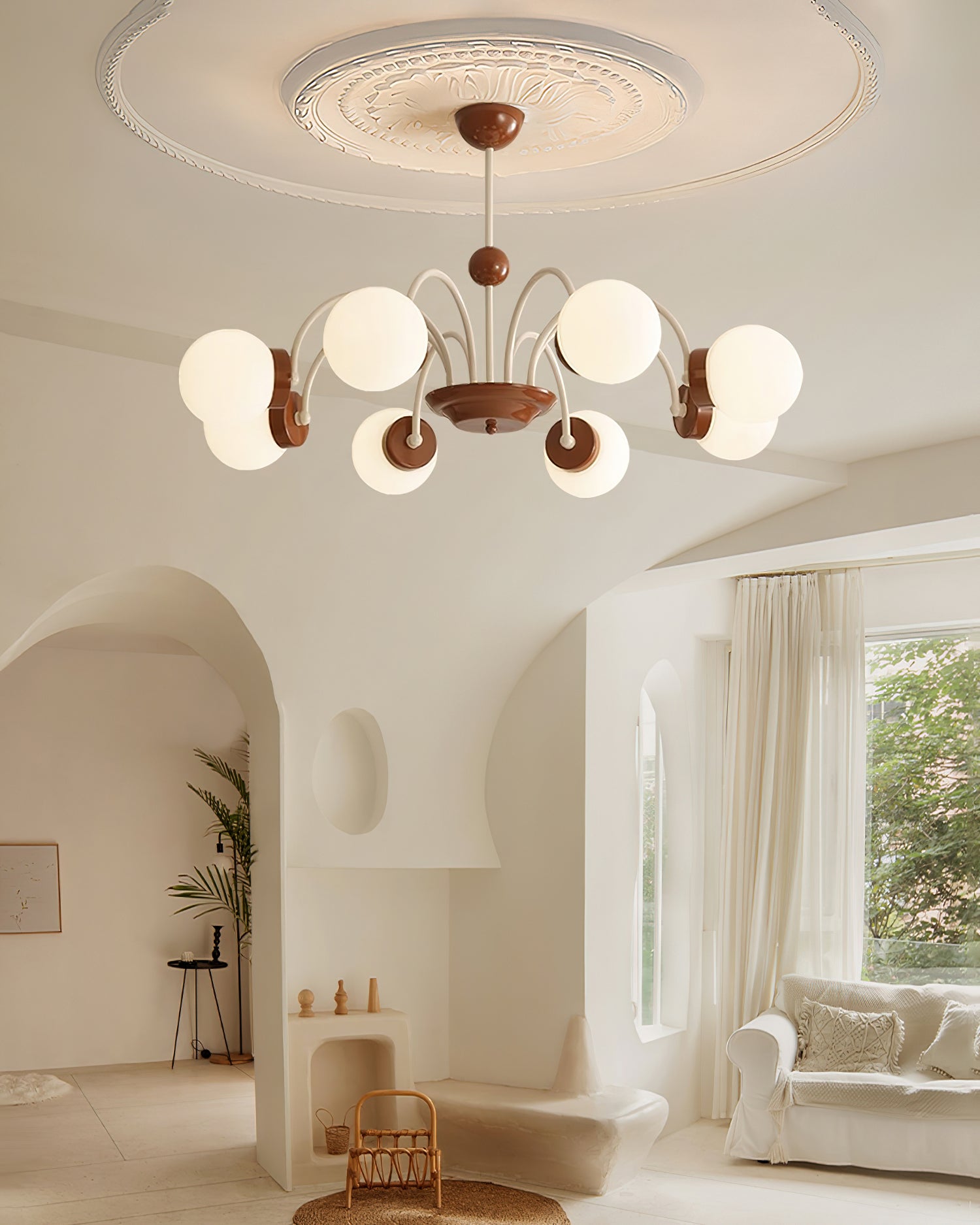 Pivone 8-Light Globe Chandelier - Letslighting