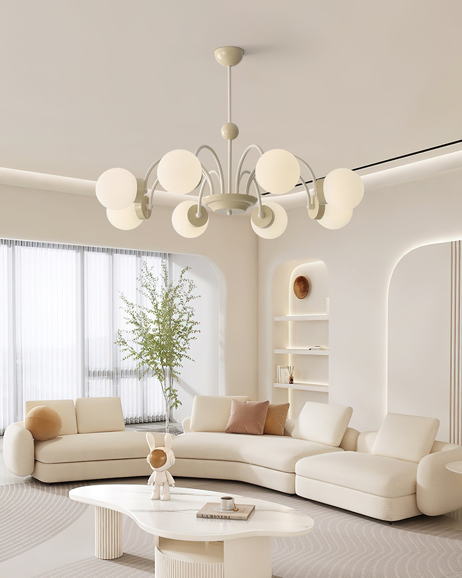 Pivone 8-Light Globe Chandelier - Letslighting