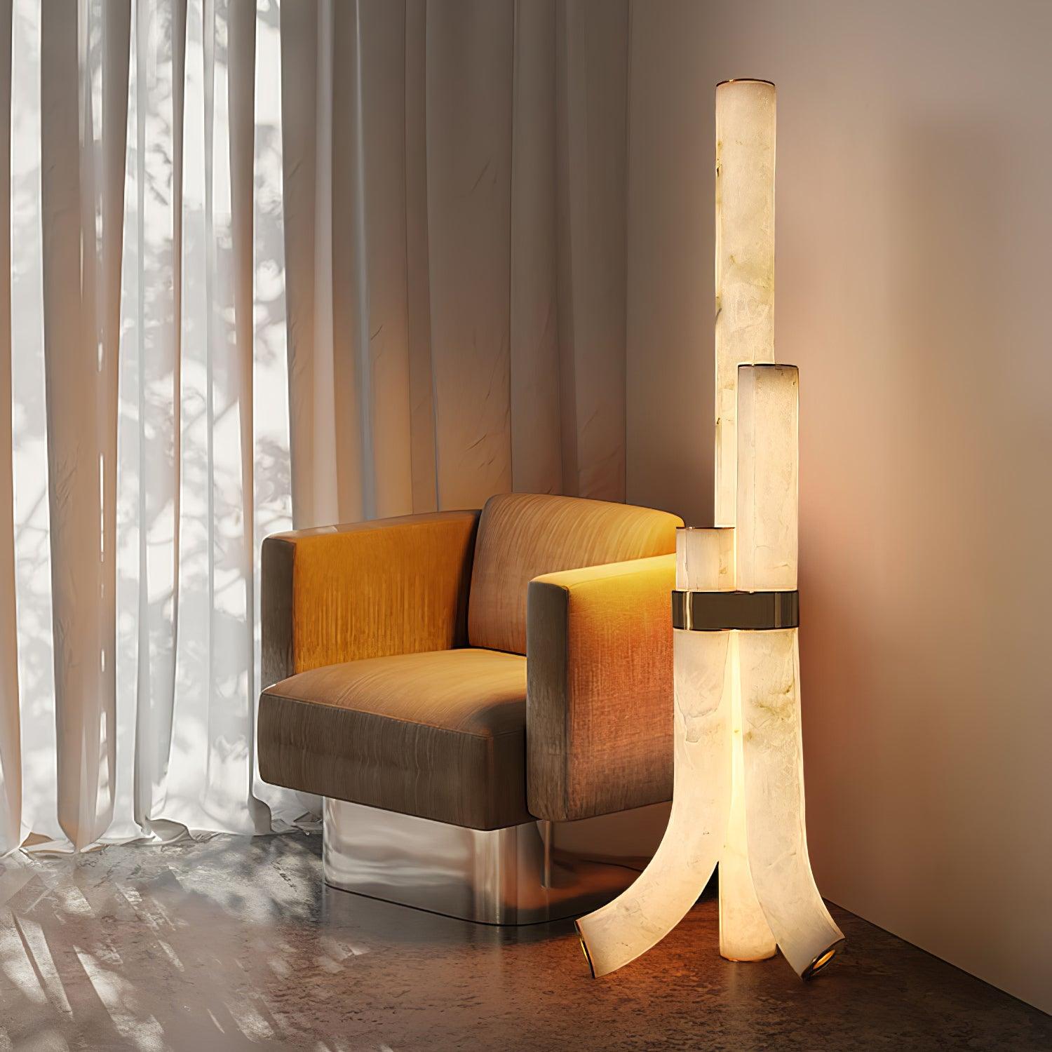 Orion Alabaster Floor Lamp - Neutralighting