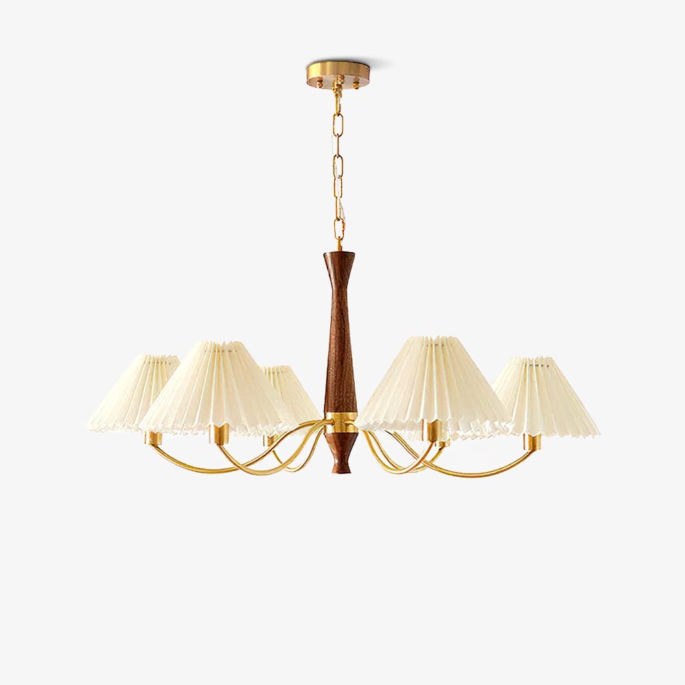 Muto Lampadario Plissettato in Tessuto