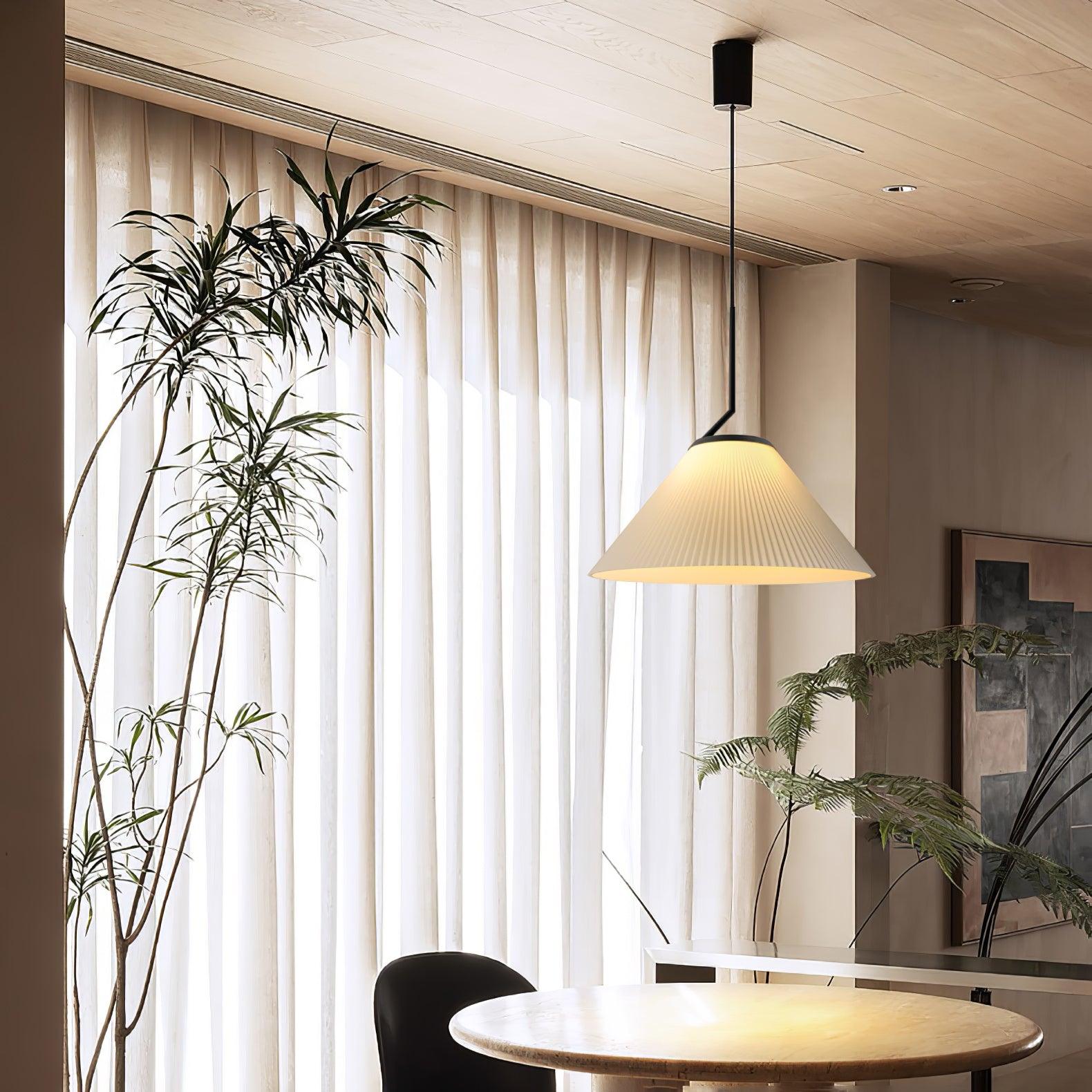 Zoravine Pleated Fabric Pendant Light - Blowlighting