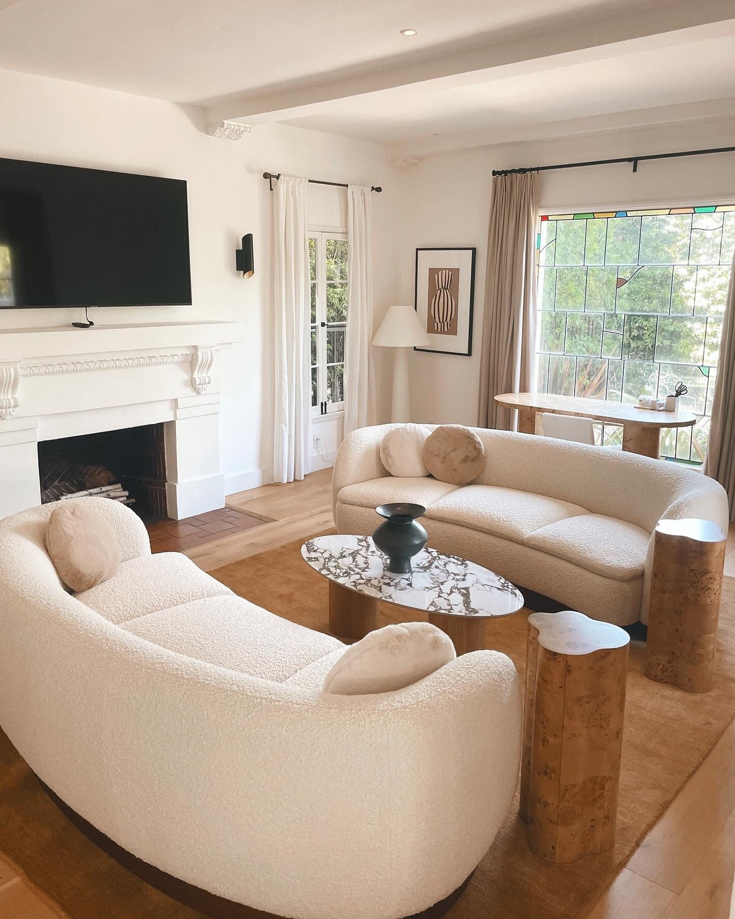 Polar White Floor Lamp - Lamp Copper