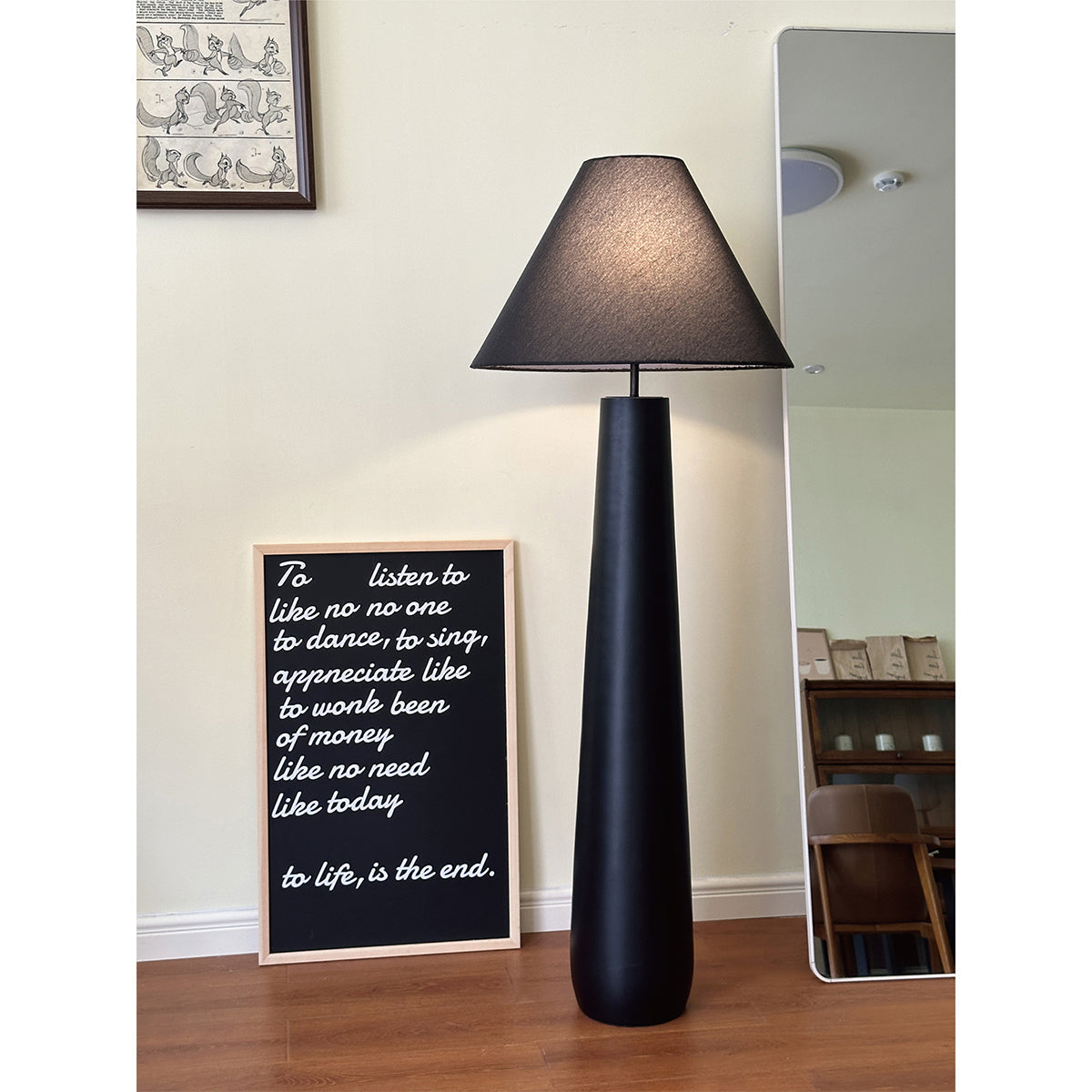 Polar White Floor Lamp - Lamp Copper