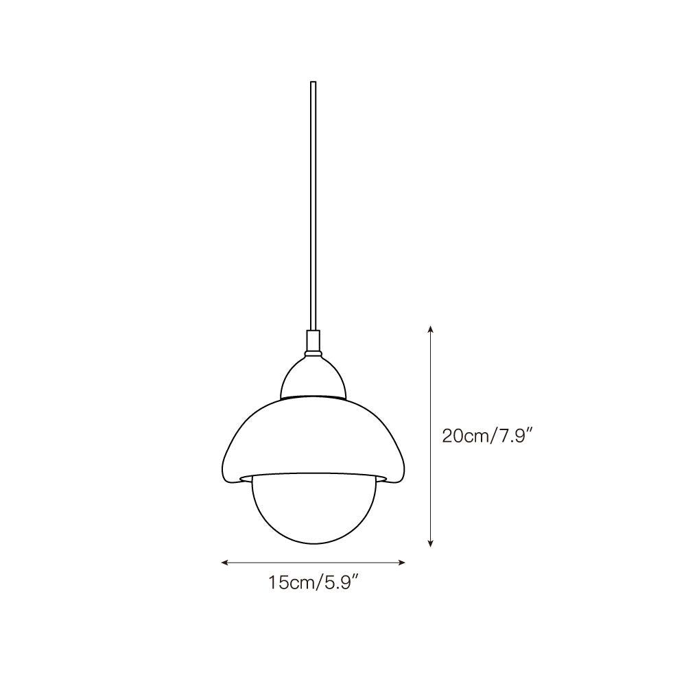 Vilaeisra Modern Minimalist Wooden Marble Pendant Lamp - Lamp Copper