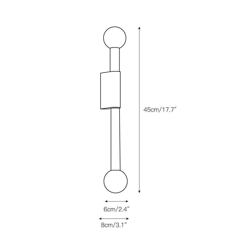 Vomaria Modern Minimalist Circile Metal Wall Lamp - Lamp Copper