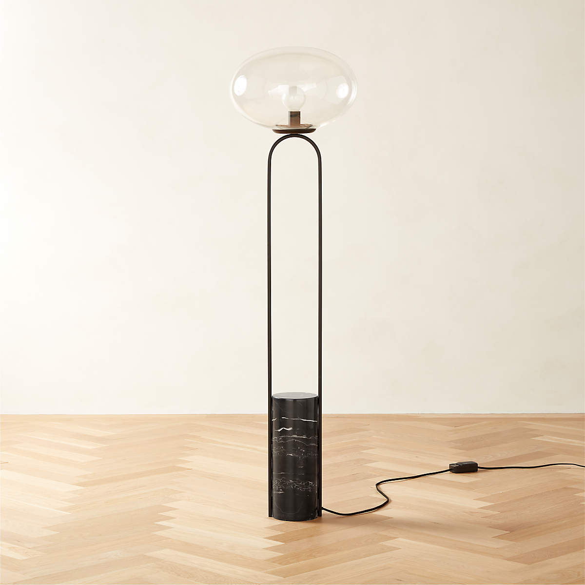 Polo Marble Floor Lamp - Lamp Copper