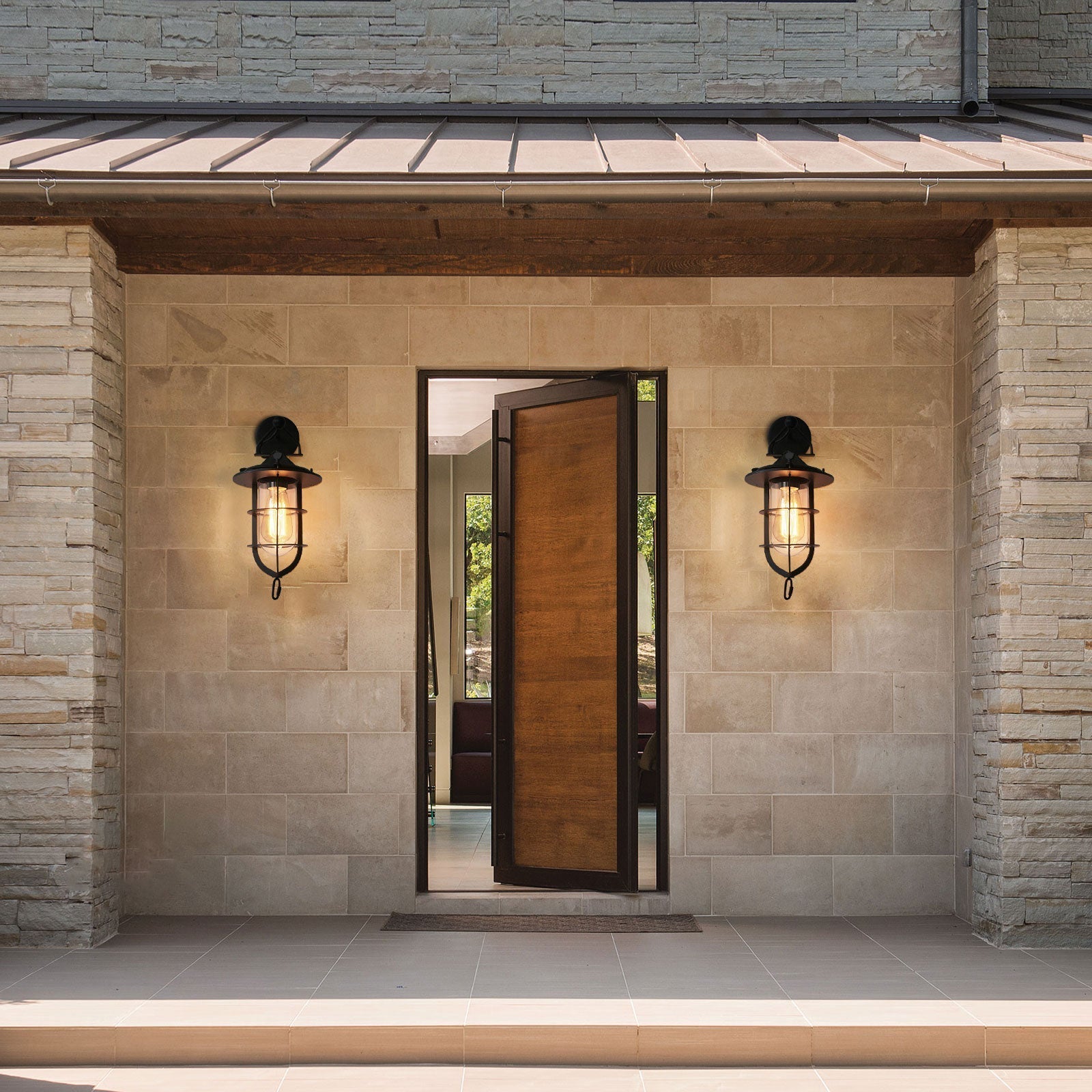 Zatheir Vintage Industrial Classic Metal Wall Lamp - Lamp Copper