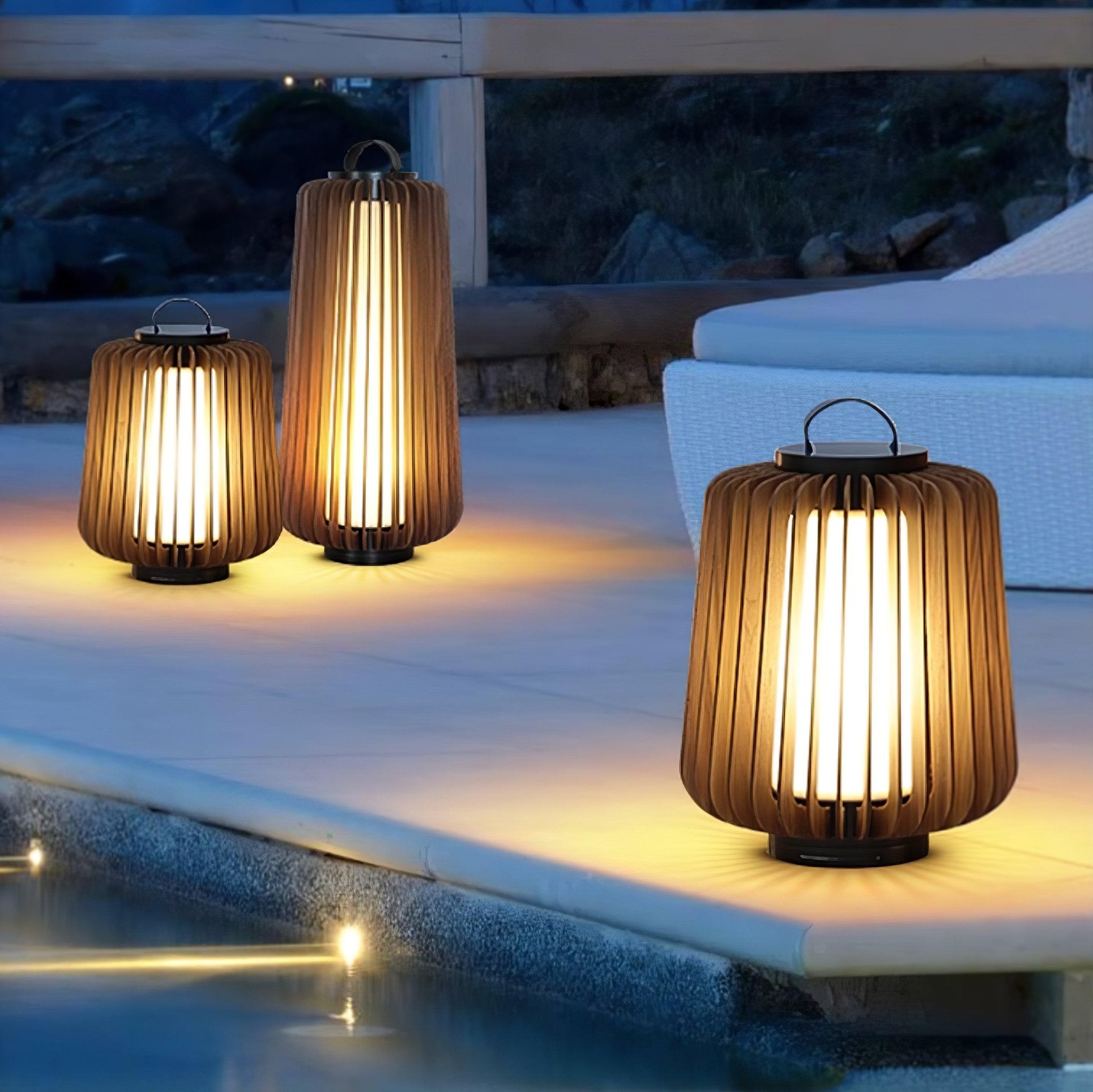 Portable Lantern Rechargeable Outdoor Light - Lamp Copper