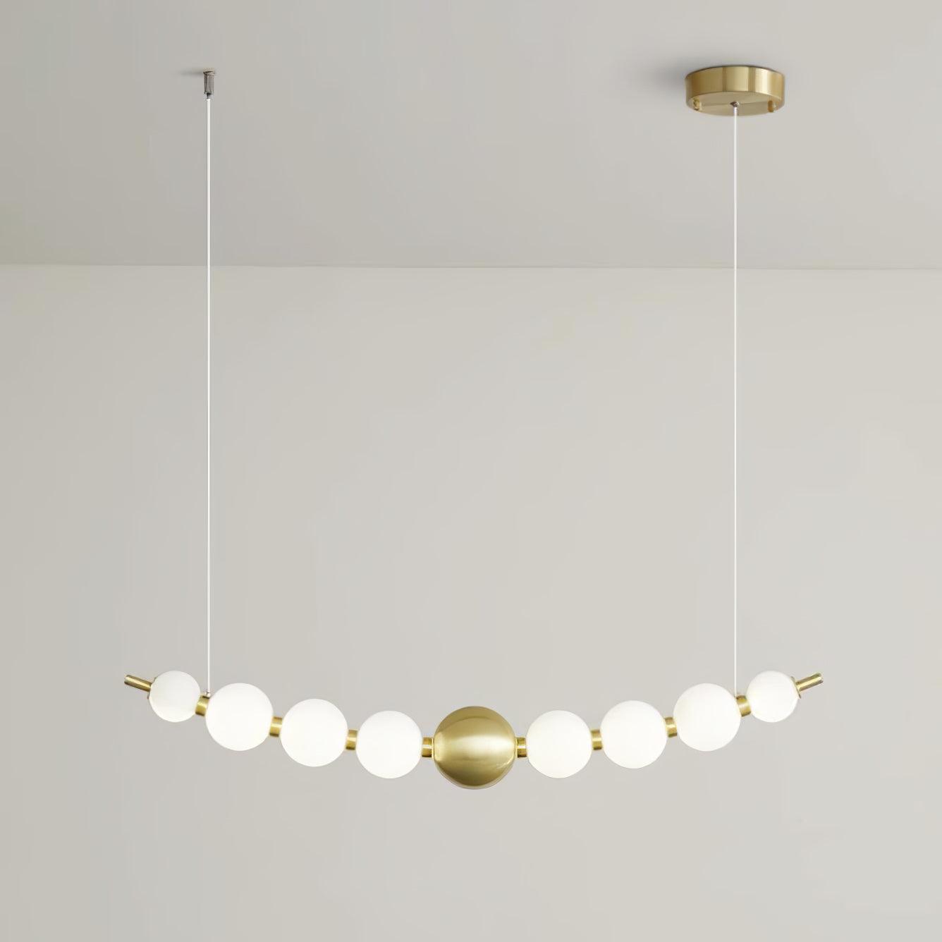 Linea Contemporary Brass Pendant Lamp - Blowlighting