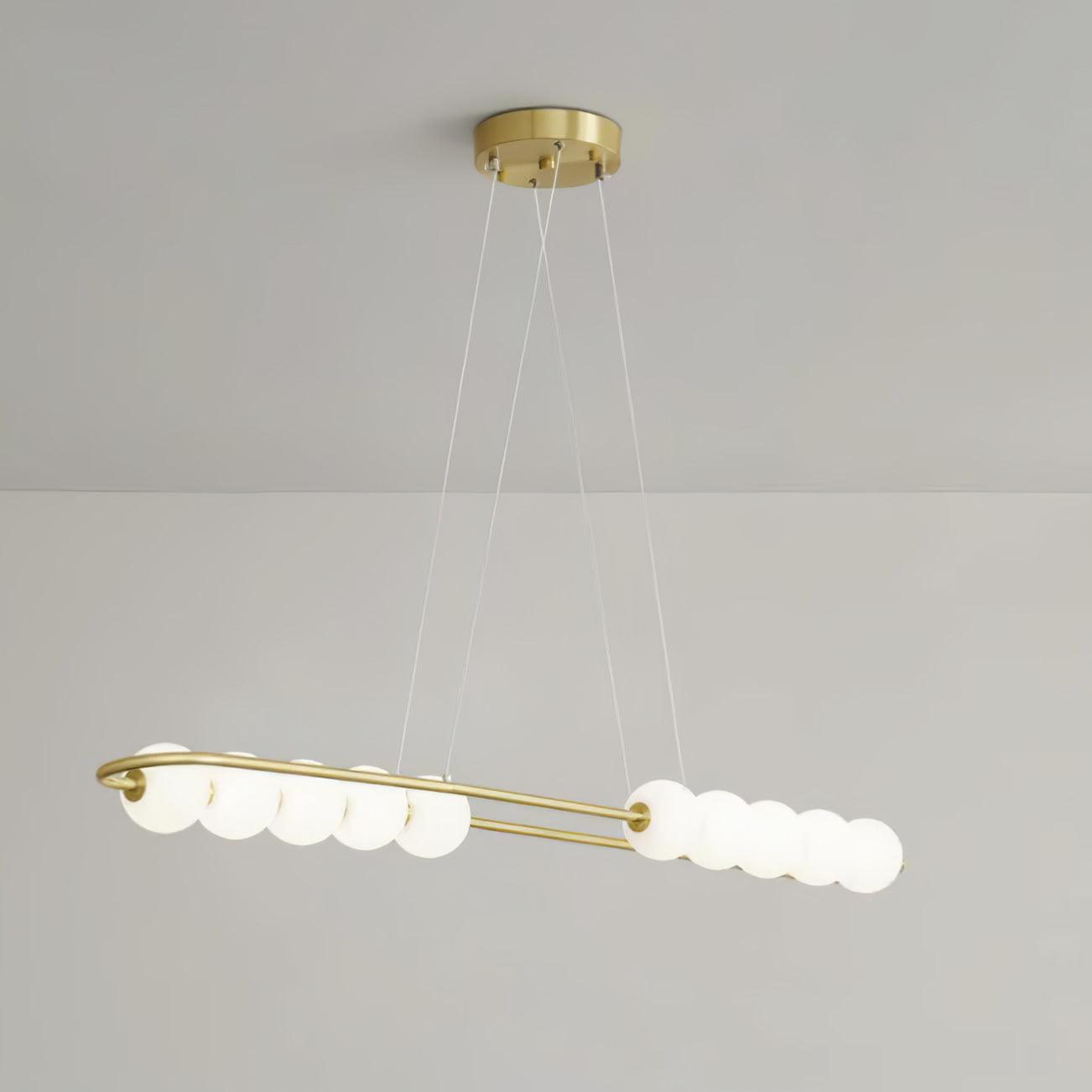 Linea Contemporary Brass Pendant Lamp - Blowlighting