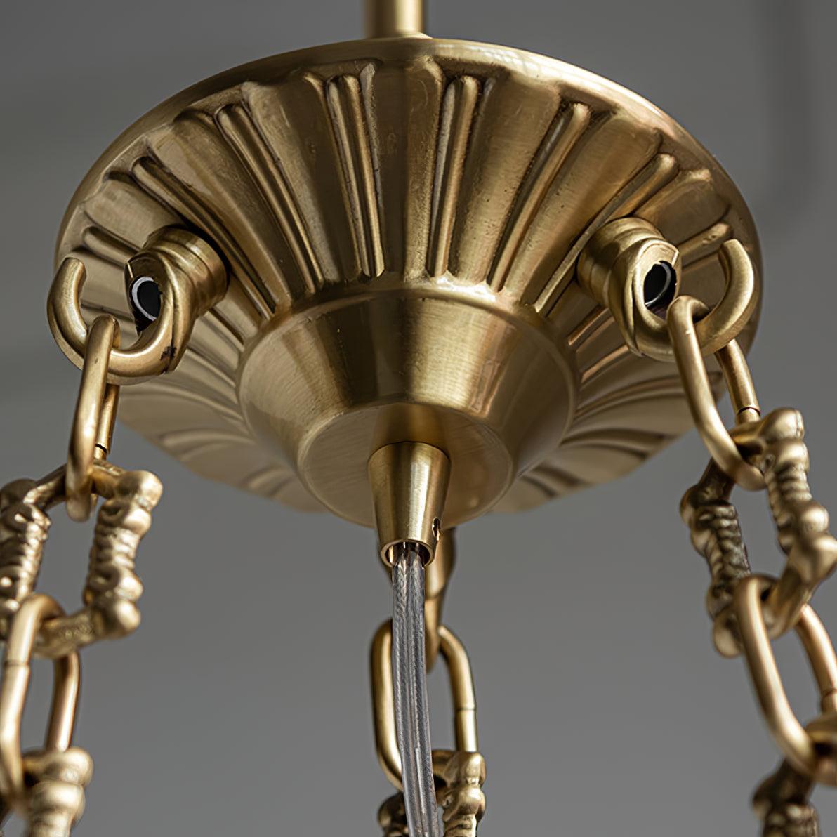 Putti Statuettes Brass Suspension - Blowlighting