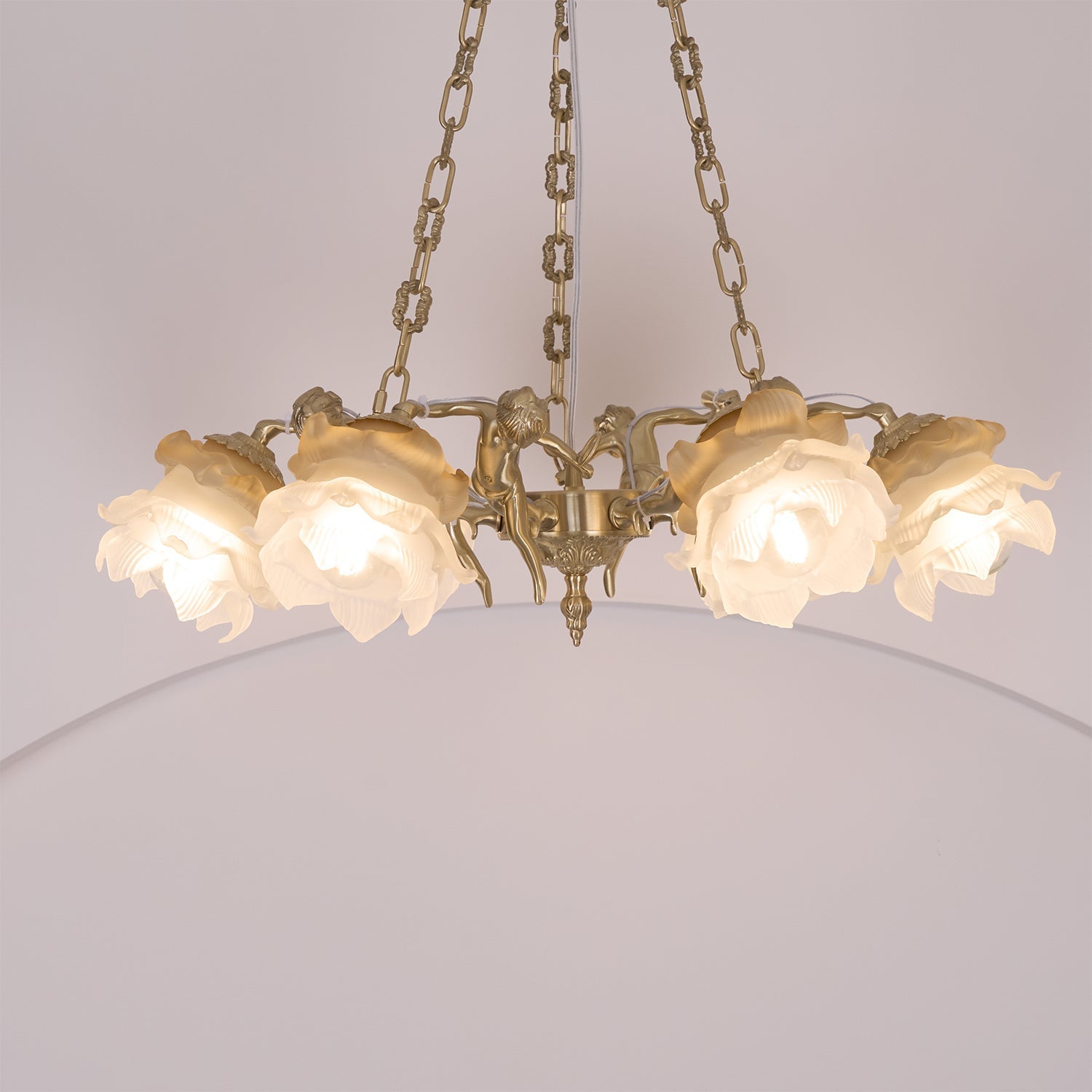 Putti Statuettes Brass Suspension - Blowlighting