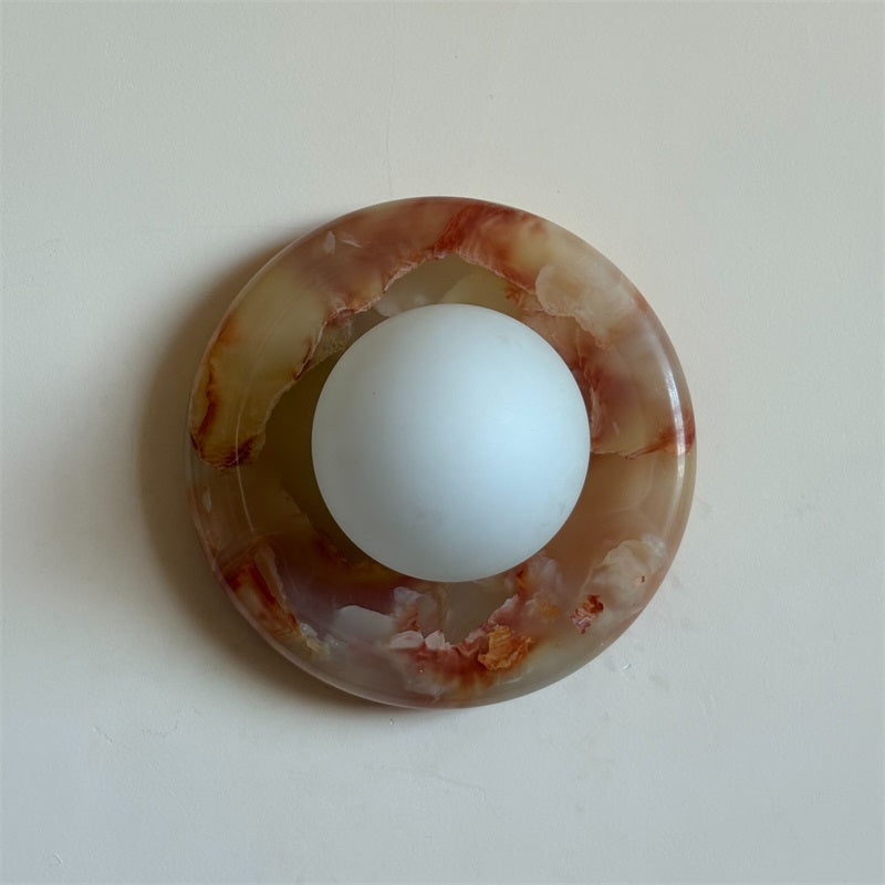 Vivina Modern Minimalist Cyan Jade Sconce Wall Lamp - Lamp Copper