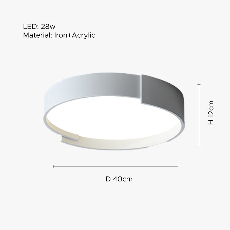 Arisha Moderne LED Plafoniere Doppio Livello Rotonde
