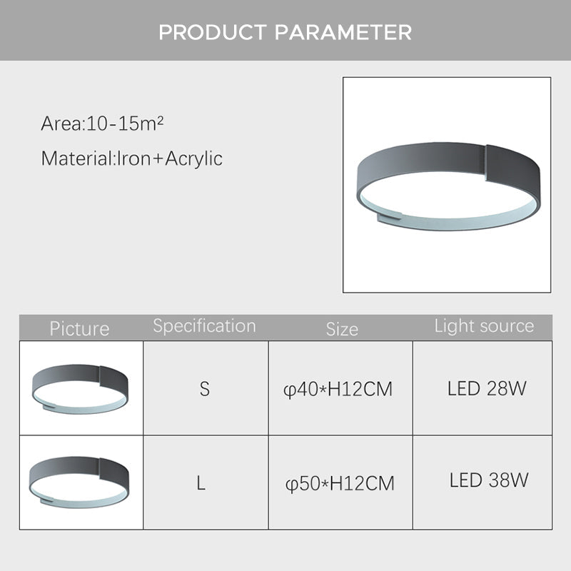 Arisha Moderne LED Plafoniere Doppio Livello Rotonde