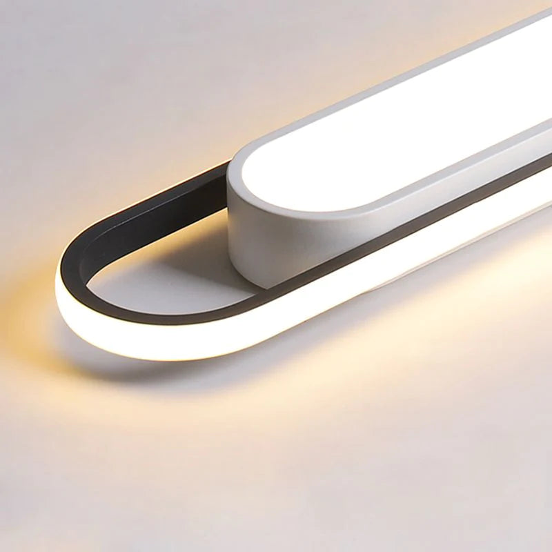 Arisha Minimalista Lineare Plafoniere Metallo Acrilico Soggiorno