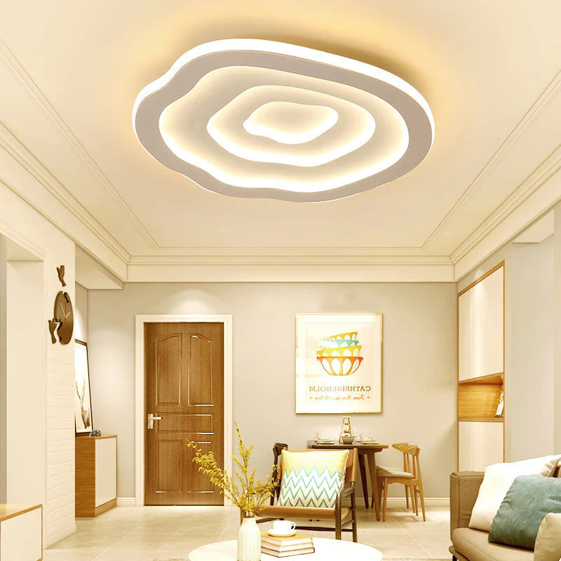 Arisha Semplice Ripple Designer Plafoniere Acrilico Soggiorno