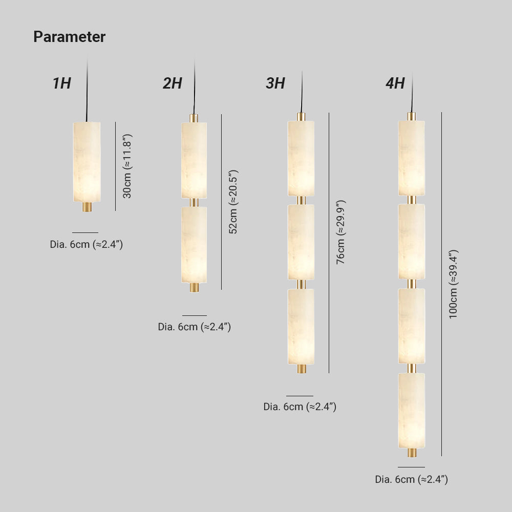 Zovarion Lampada a Sospensione Alabastro Minimalista Gruppo