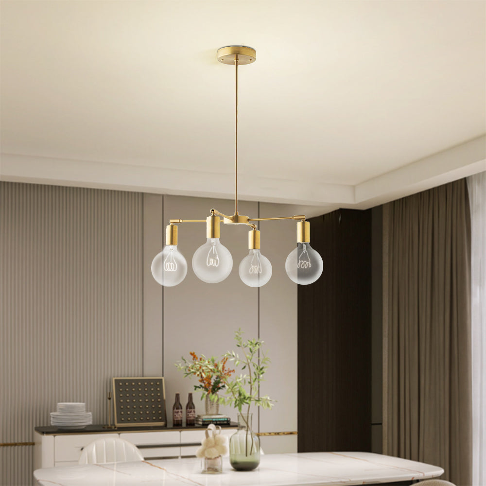 Valentina Moderno LED Metallo Vetro Lampadari Camera da Letto