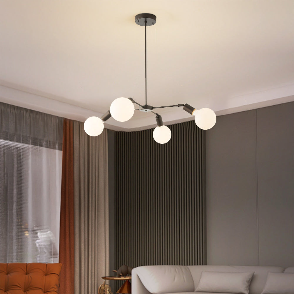 Valentina Moderno LED Metallo Vetro Lampadari Camera da Letto