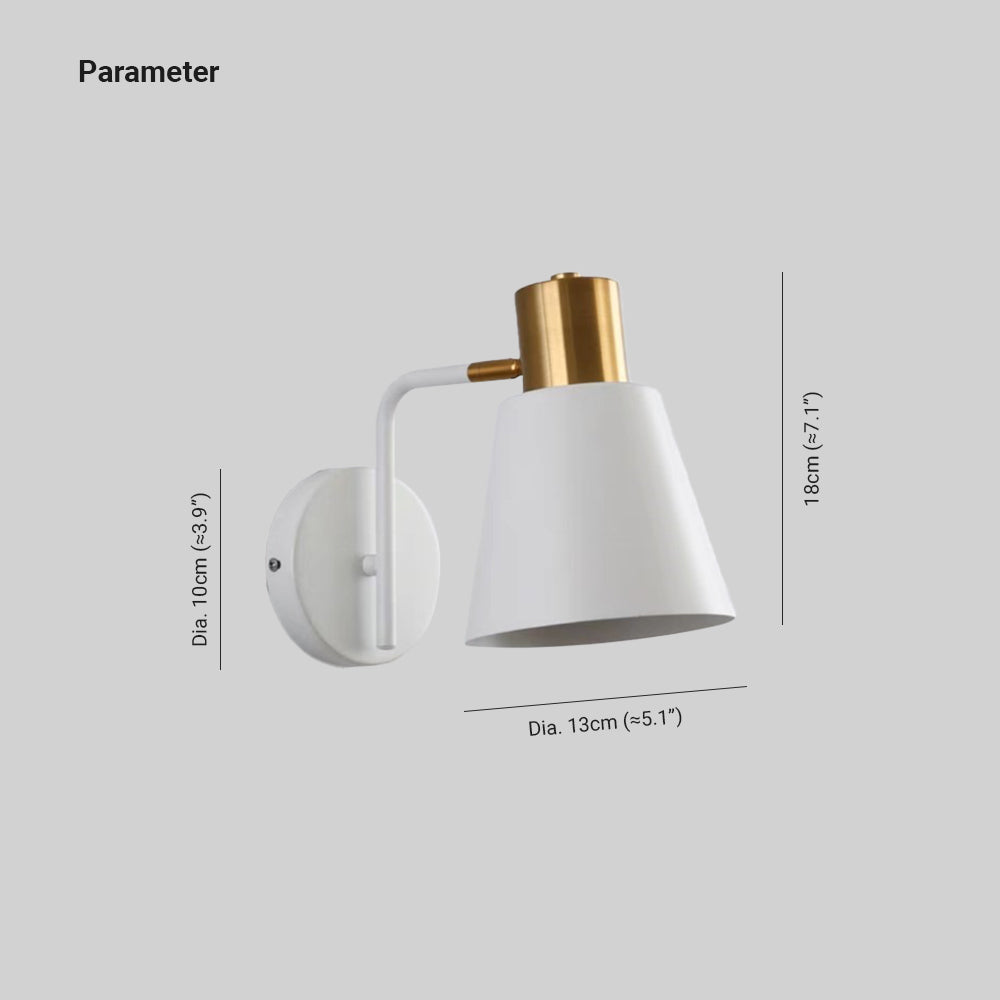 Arisha Industriale LED Metallo Applique Studio