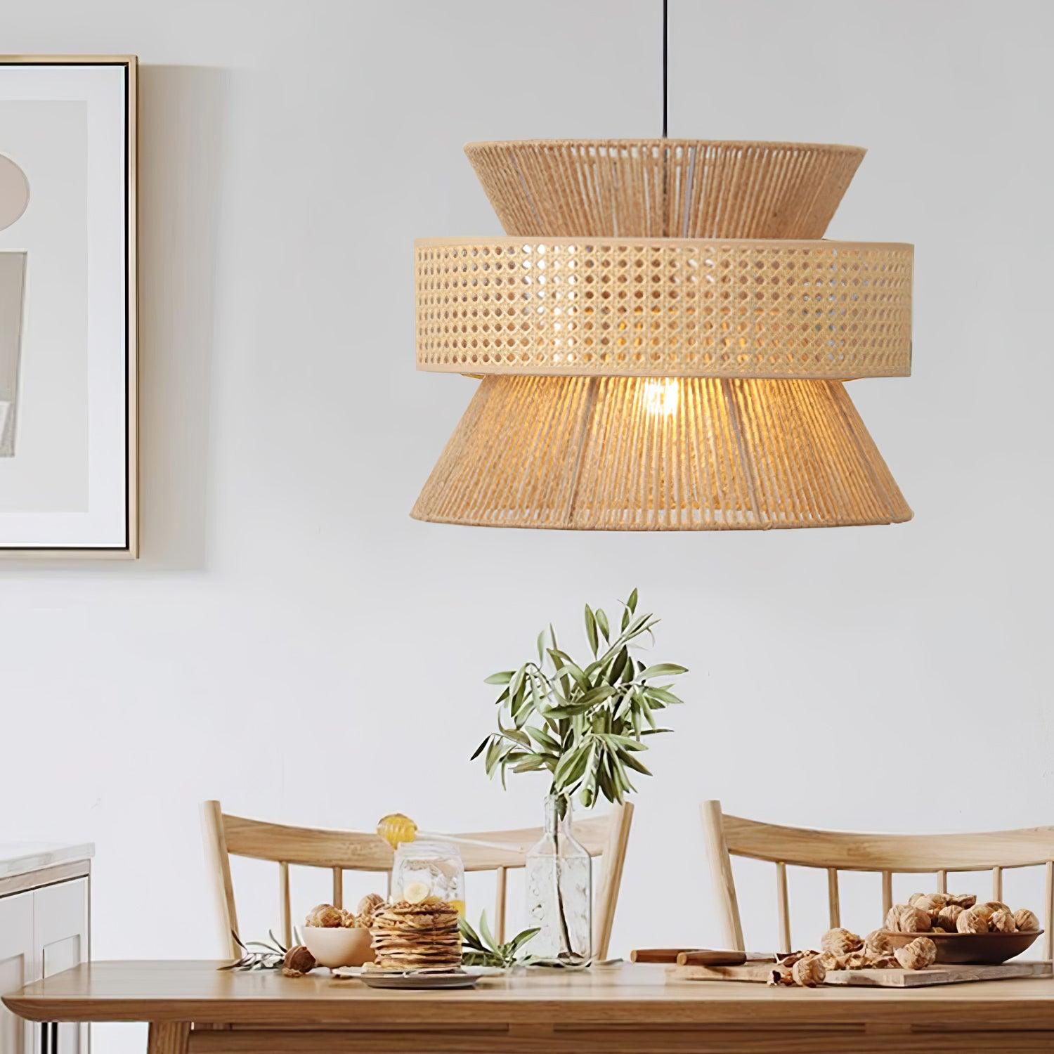 Aria Bohemian Bamboo Pendant Lamp - Blowlighting
