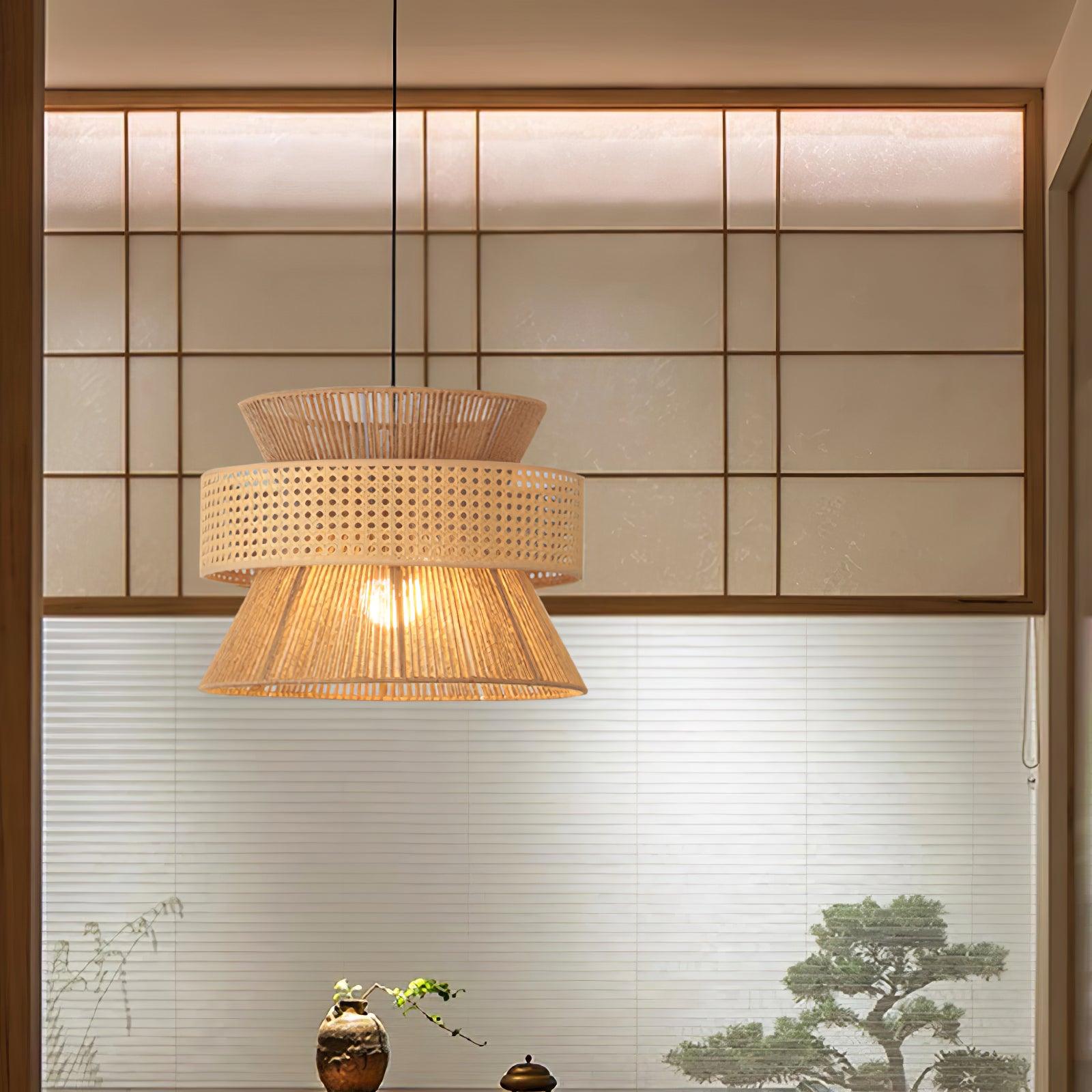 Aria Bohemian Bamboo Pendant Lamp - Blowlighting