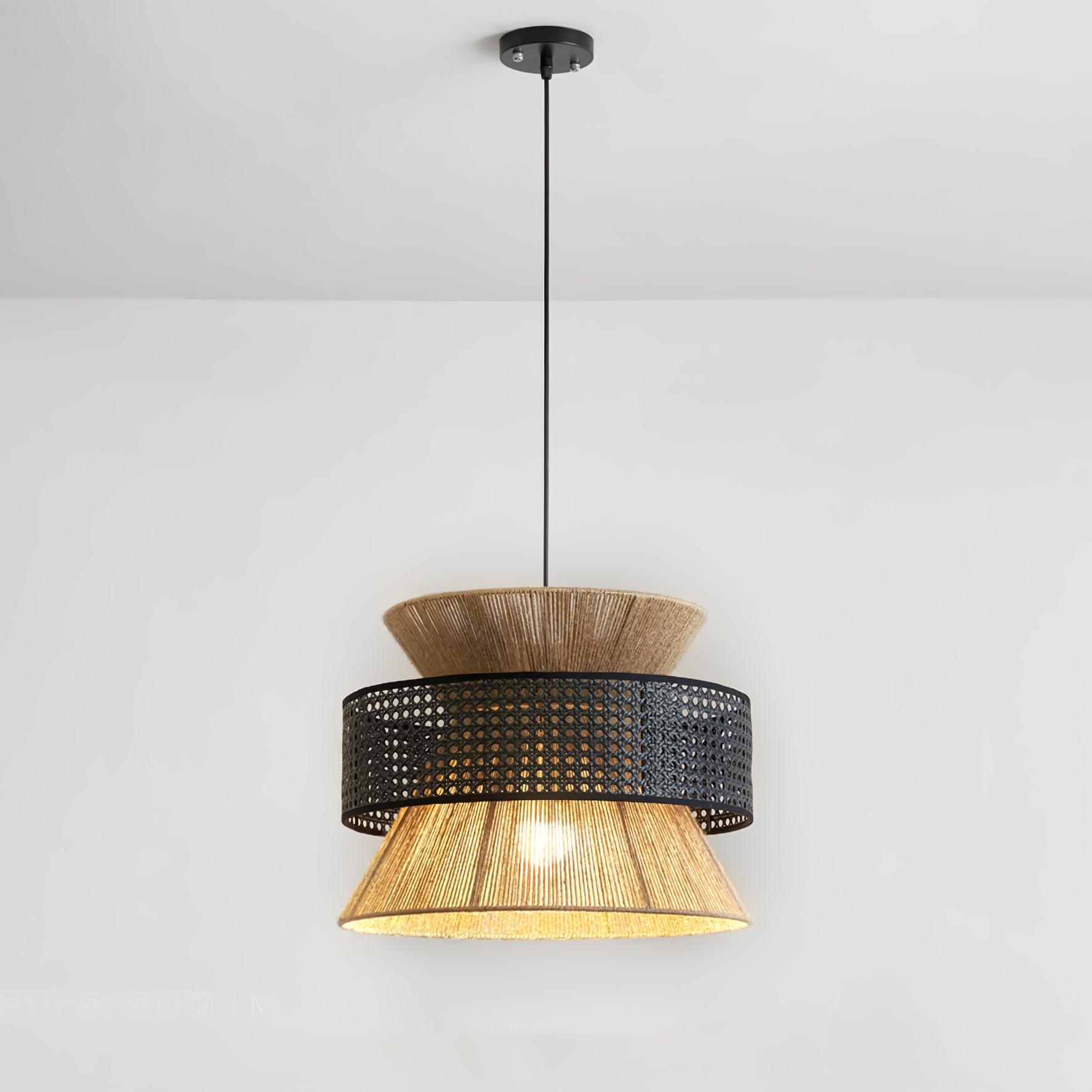 Ophelia Woven Rattan Pendant Light - Letslighting