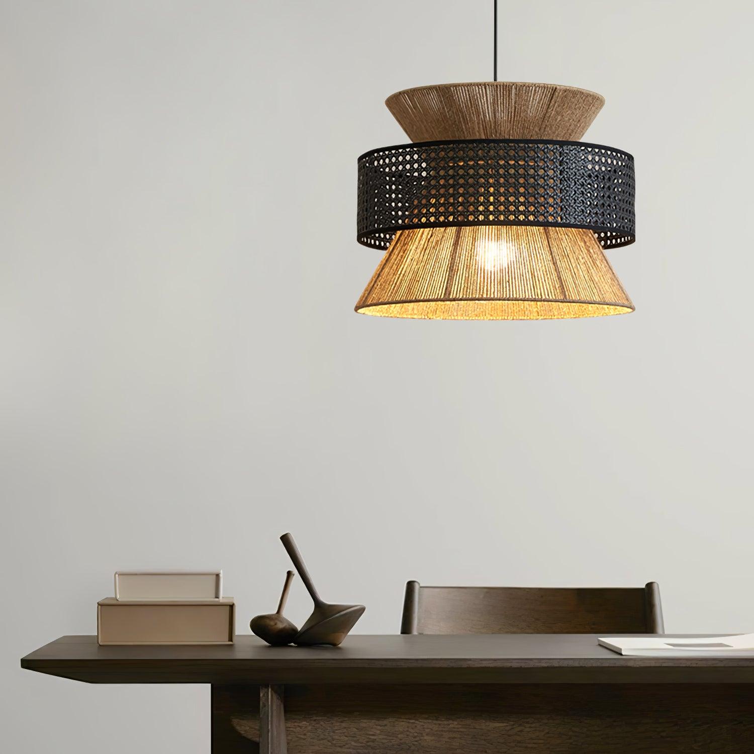 Aria Bohemian Bamboo Pendant Lamp - Blowlighting