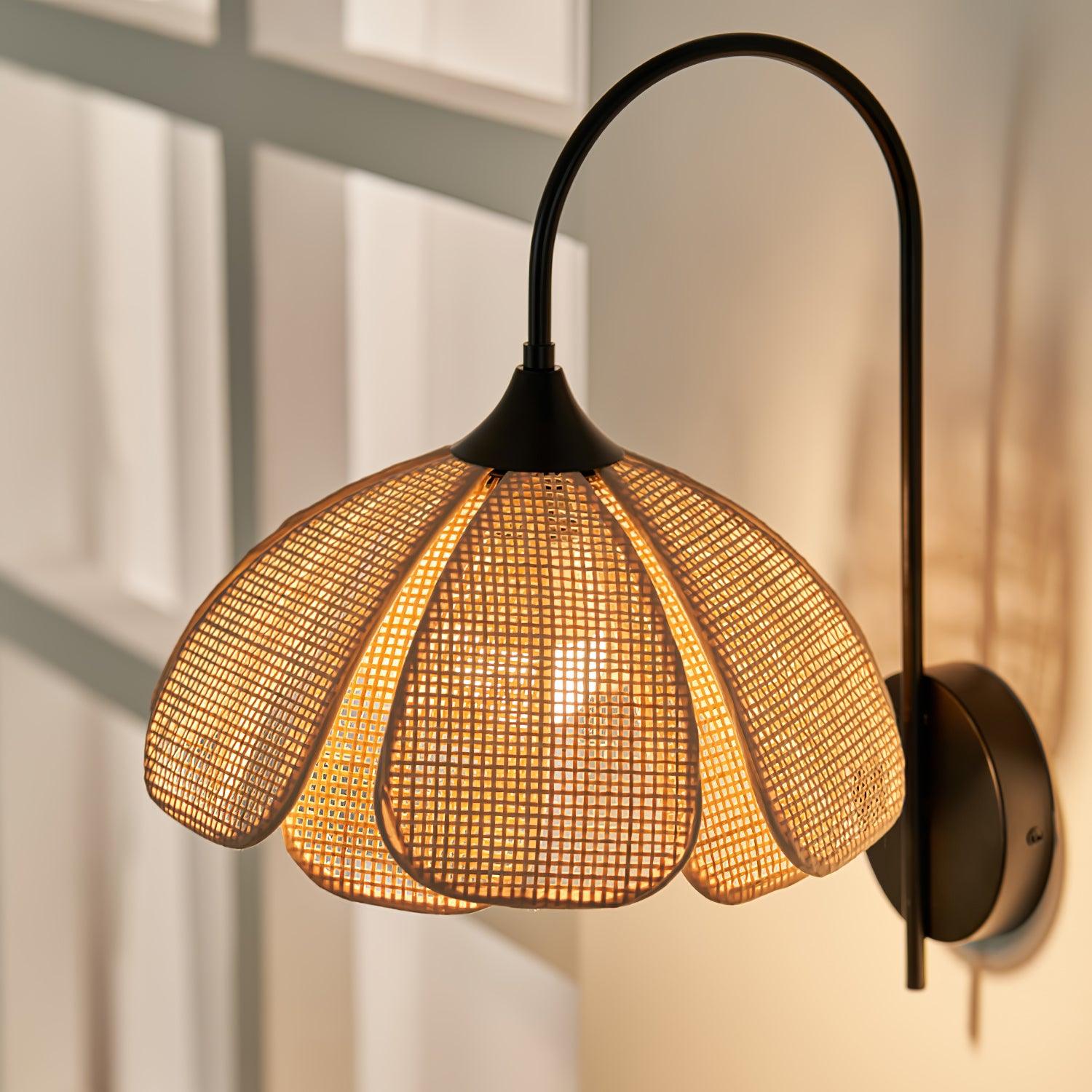 Rattan Petal Wall Lamp - Blowlighting
