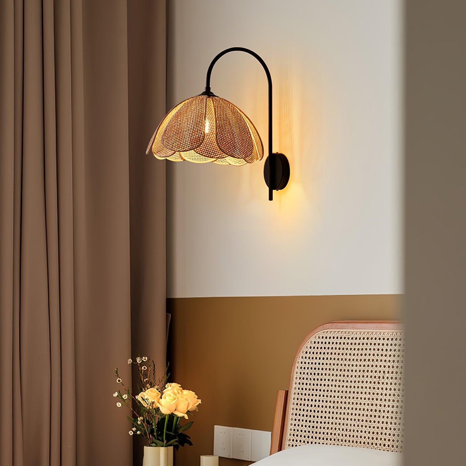 Rattan Petal Wall Lamp - Blowlighting