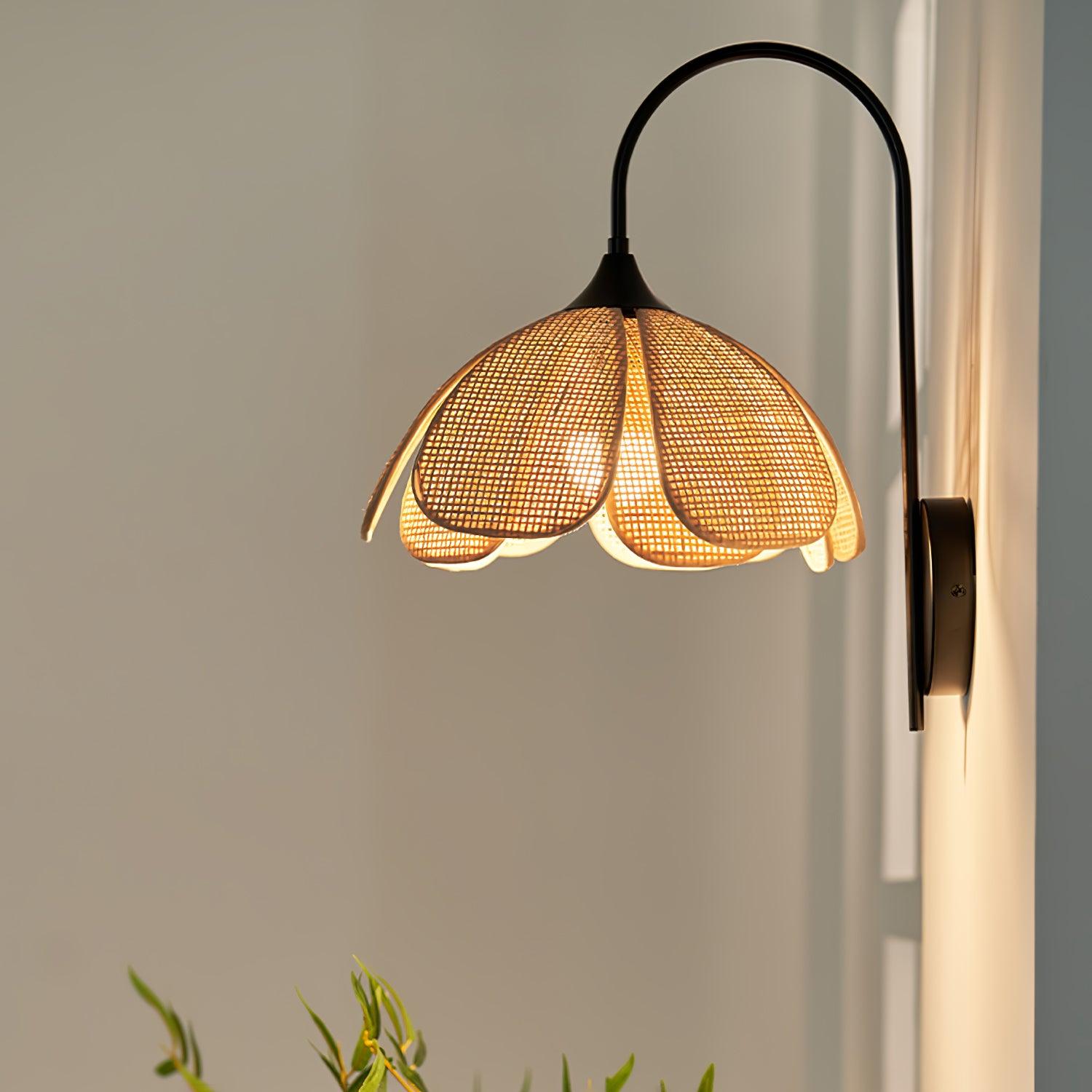 Rattan Petal Wall Lamp - Blowlighting