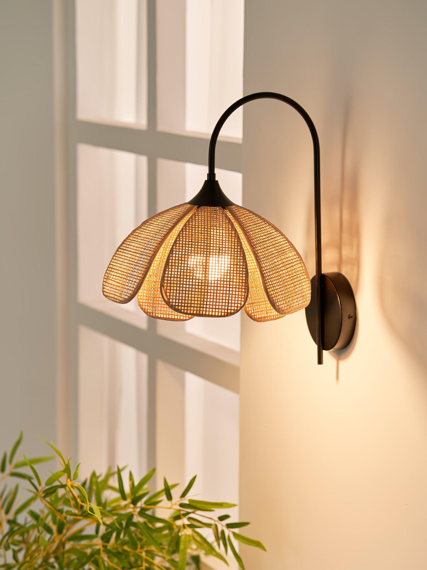 Rattan Petal Wall Lamp - Blowlighting