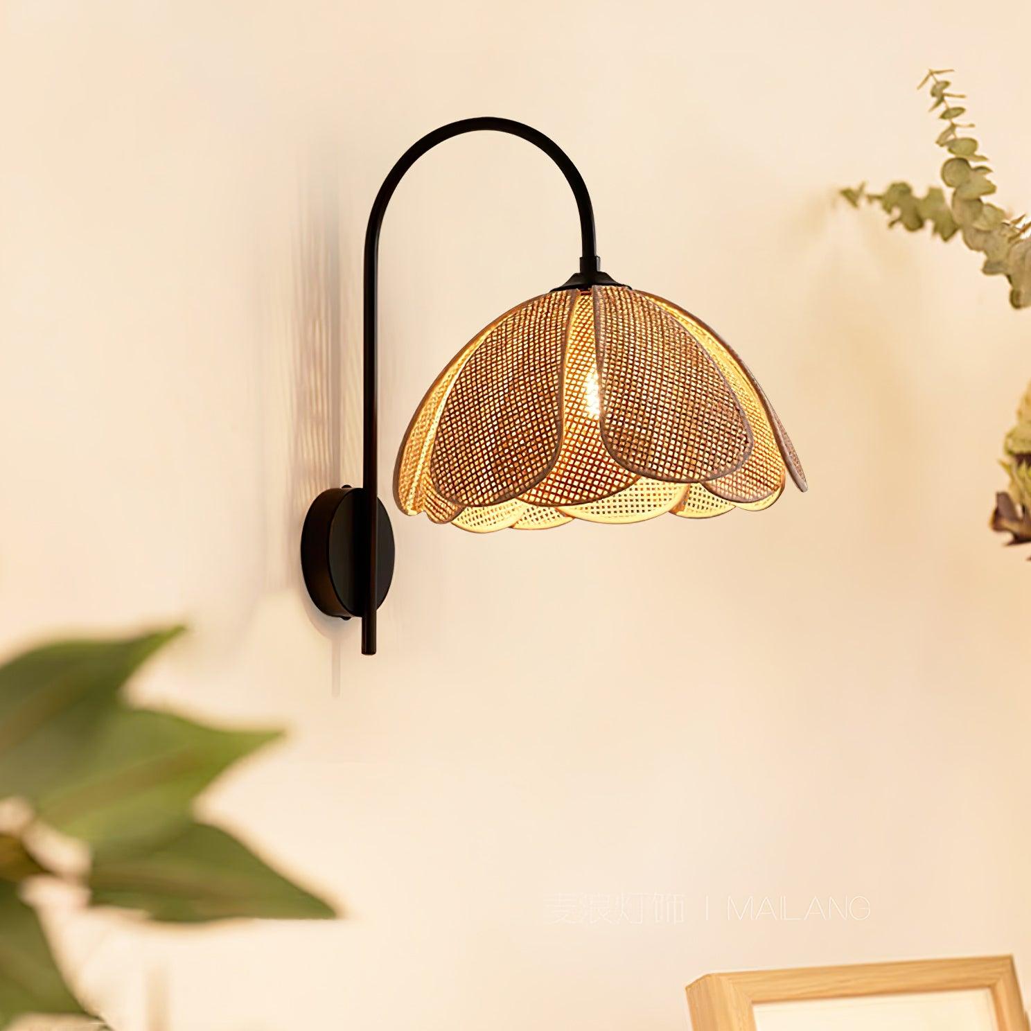 Rattan Petal Wall Lamp - Blowlighting