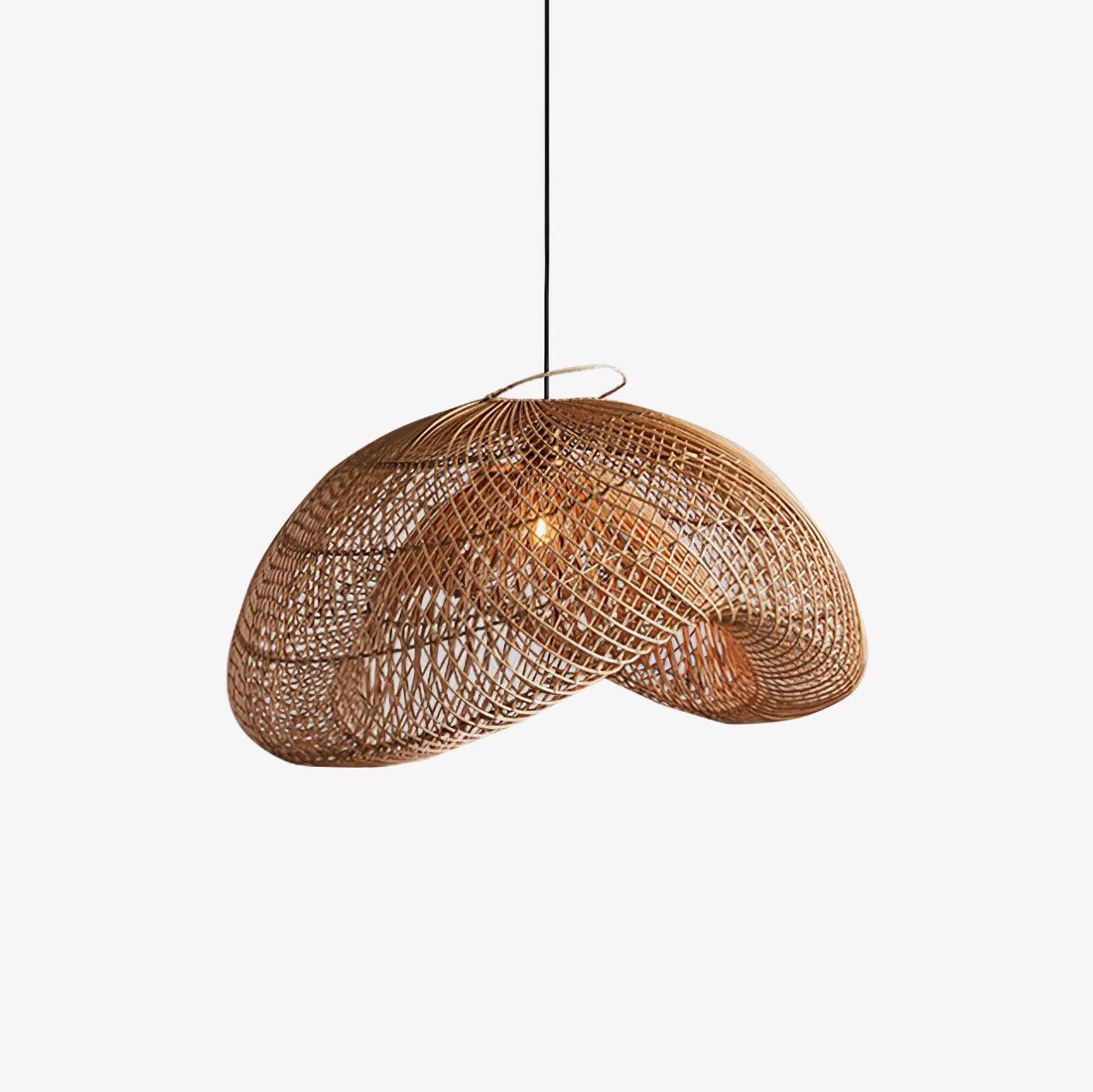 Ritta Lampada a Sospensione Rustica in Rattan Ritta