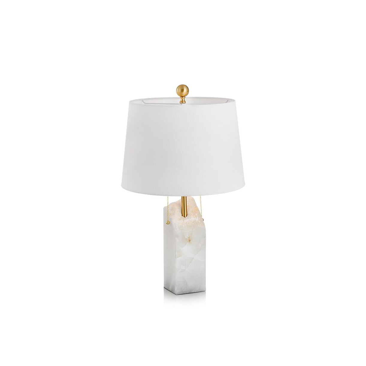 Raw Alabaster Table Lamp - Lamp Copper