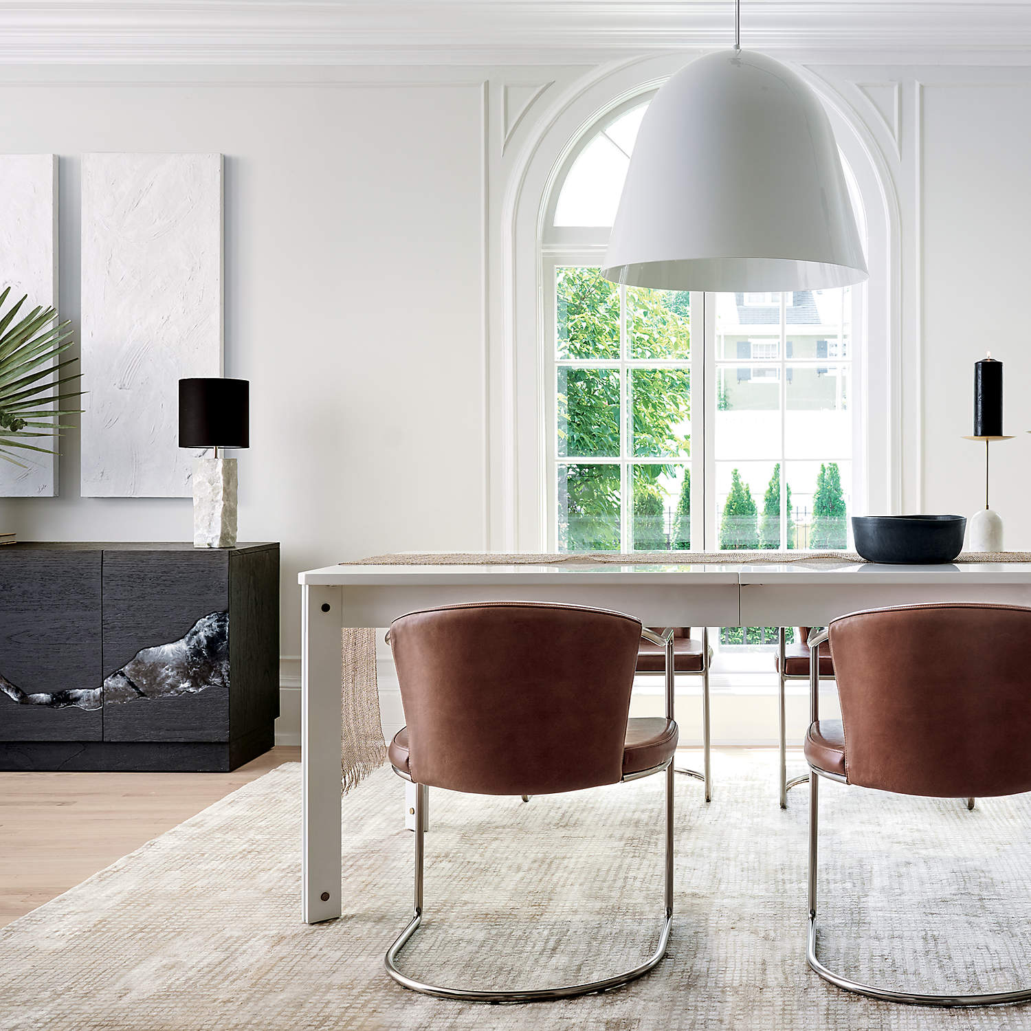 Raw Marble Table Lamp - Lamp Copper