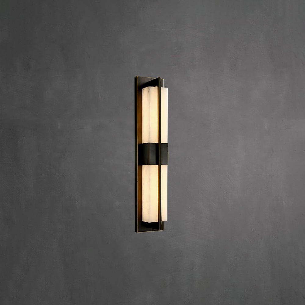 Caspian Alabaster Brass Wall Light - Neutralighting