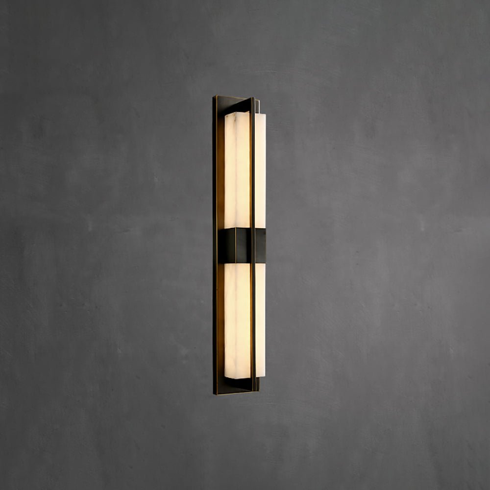 Caspian Alabaster Brass Wall Light - Neutralighting