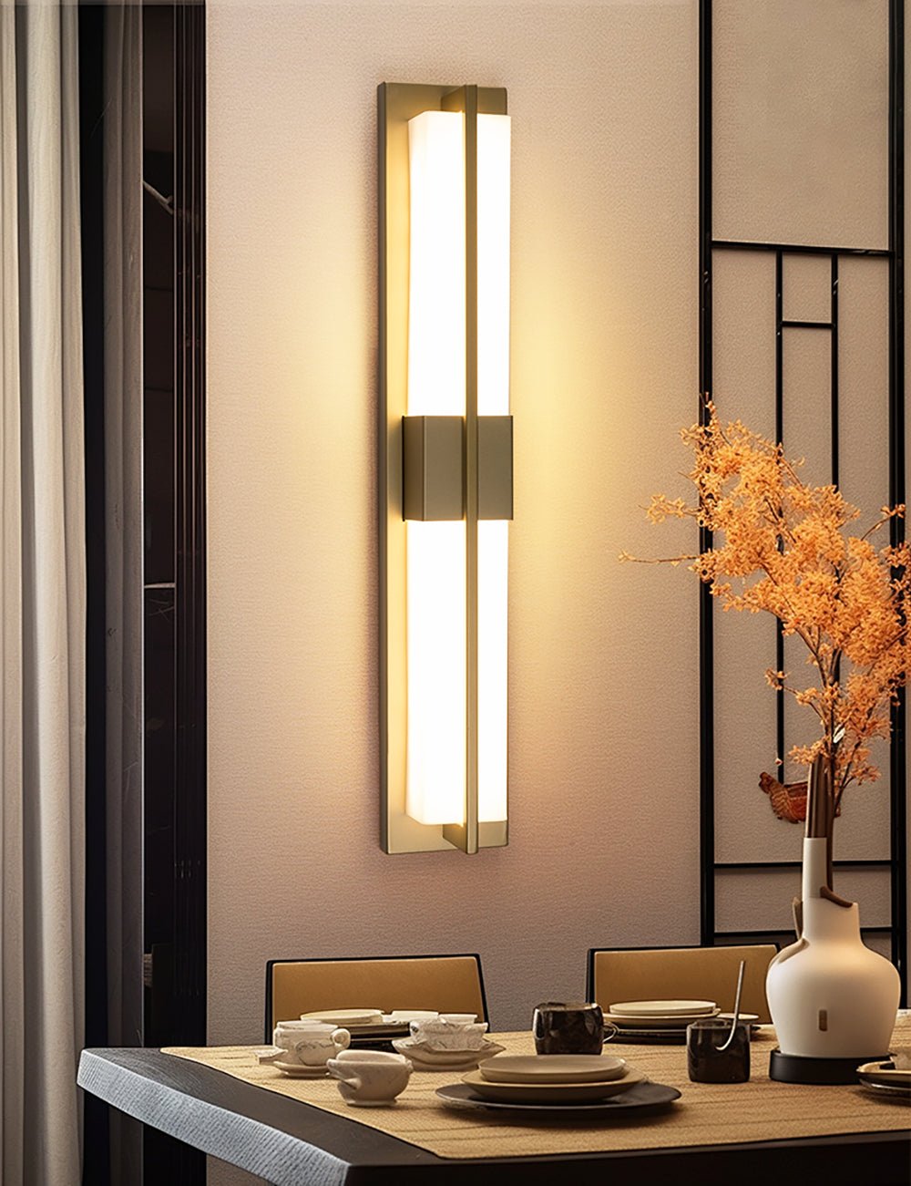 Caspian Alabaster Brass Wall Light - Neutralighting