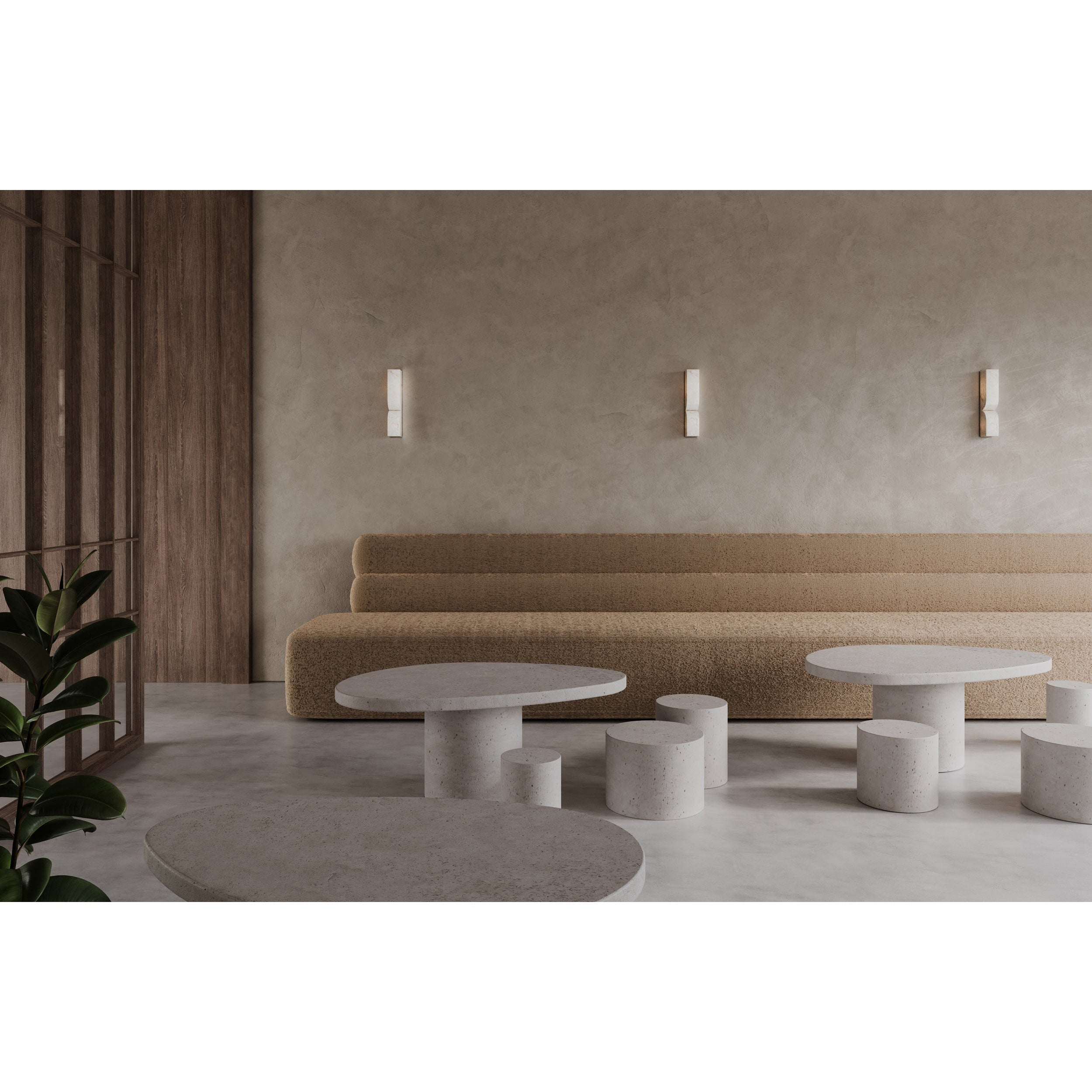 Lyvenisra Modern Minimalist Rectangular Alabaster Wall Lamp - Lamp Copper